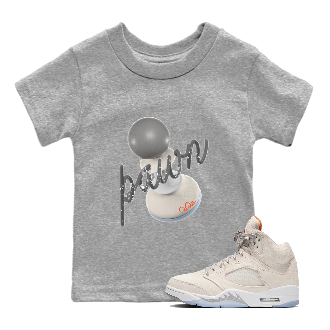 3D Pawn Kids Tops - Air Jordan 5 Craft