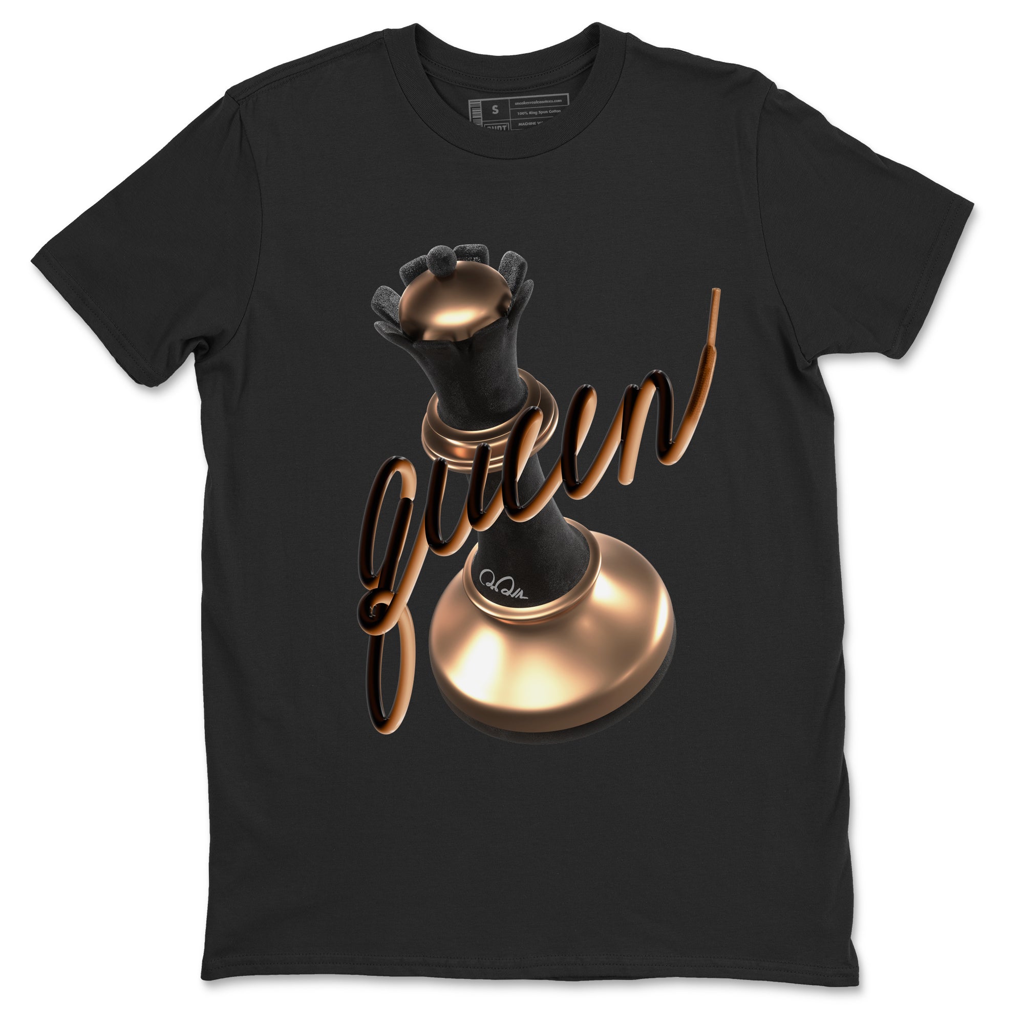 3D Queen snkmatch Tees - Air Foamposite One Metallic Copper