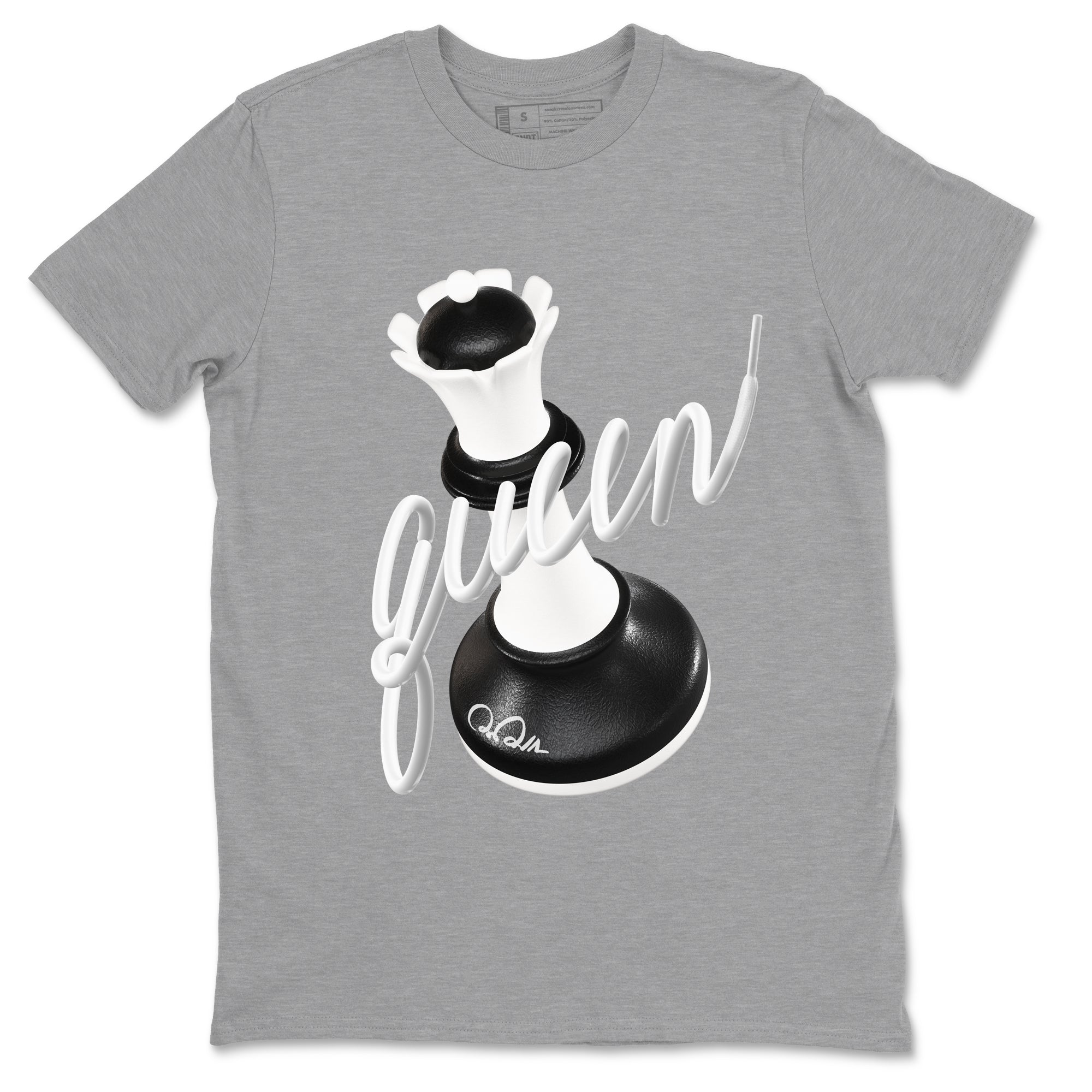 3D Queen snkmatch Tees - Air Jordan 1 Black White