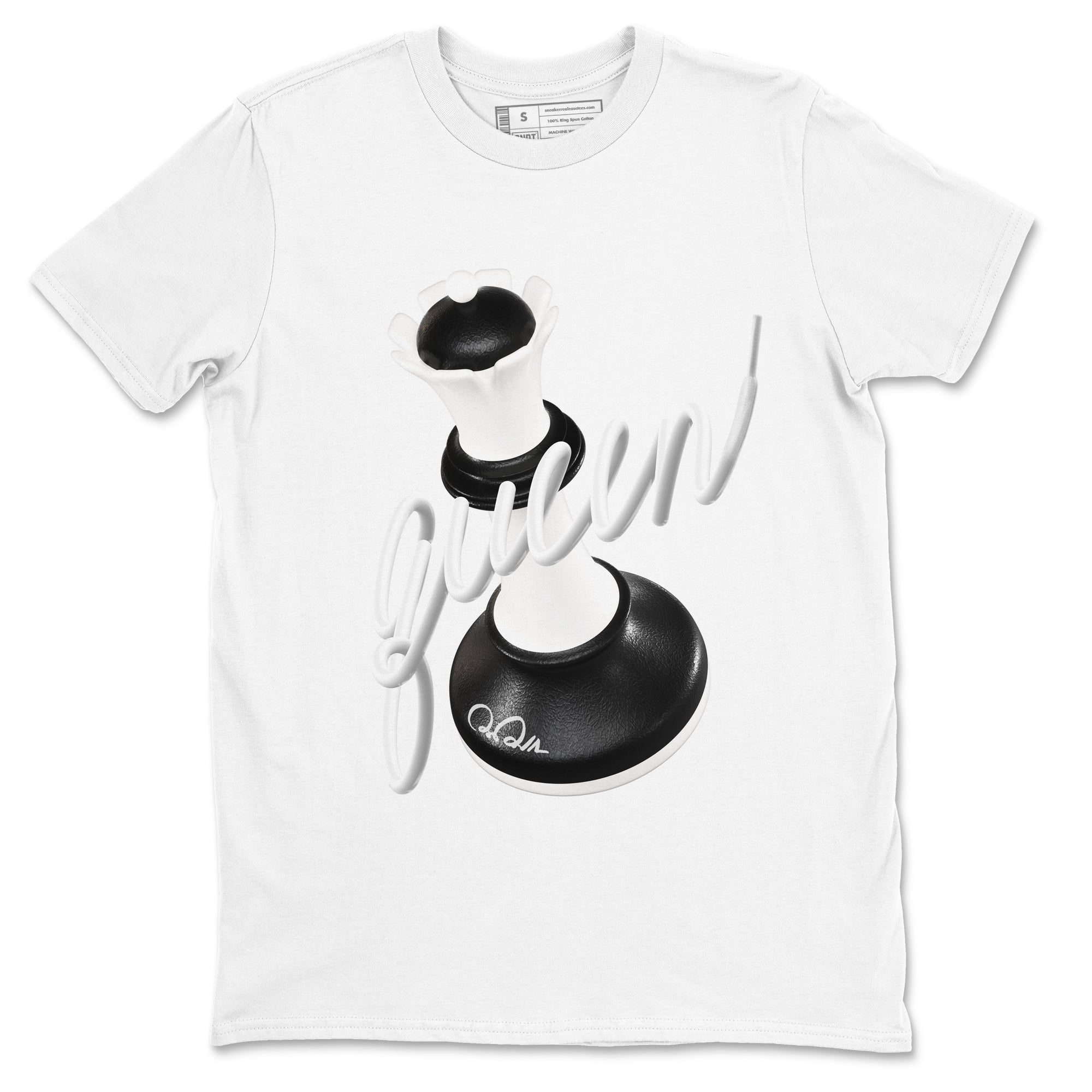 3D Queen snkmatch Tees - Air Jordan 1 Black White