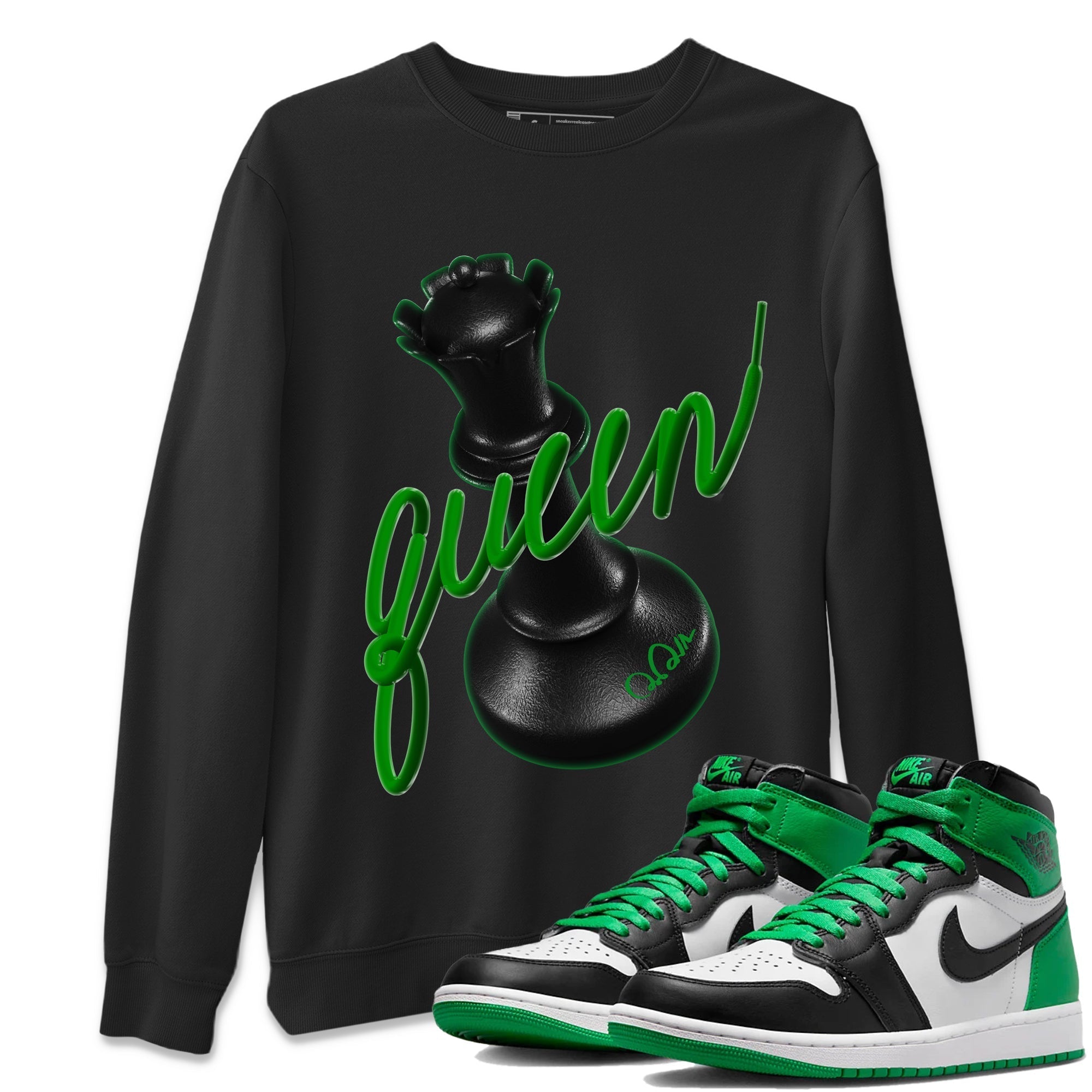 3D Queen Unisex Tops - Air Jordan 1 Celtics