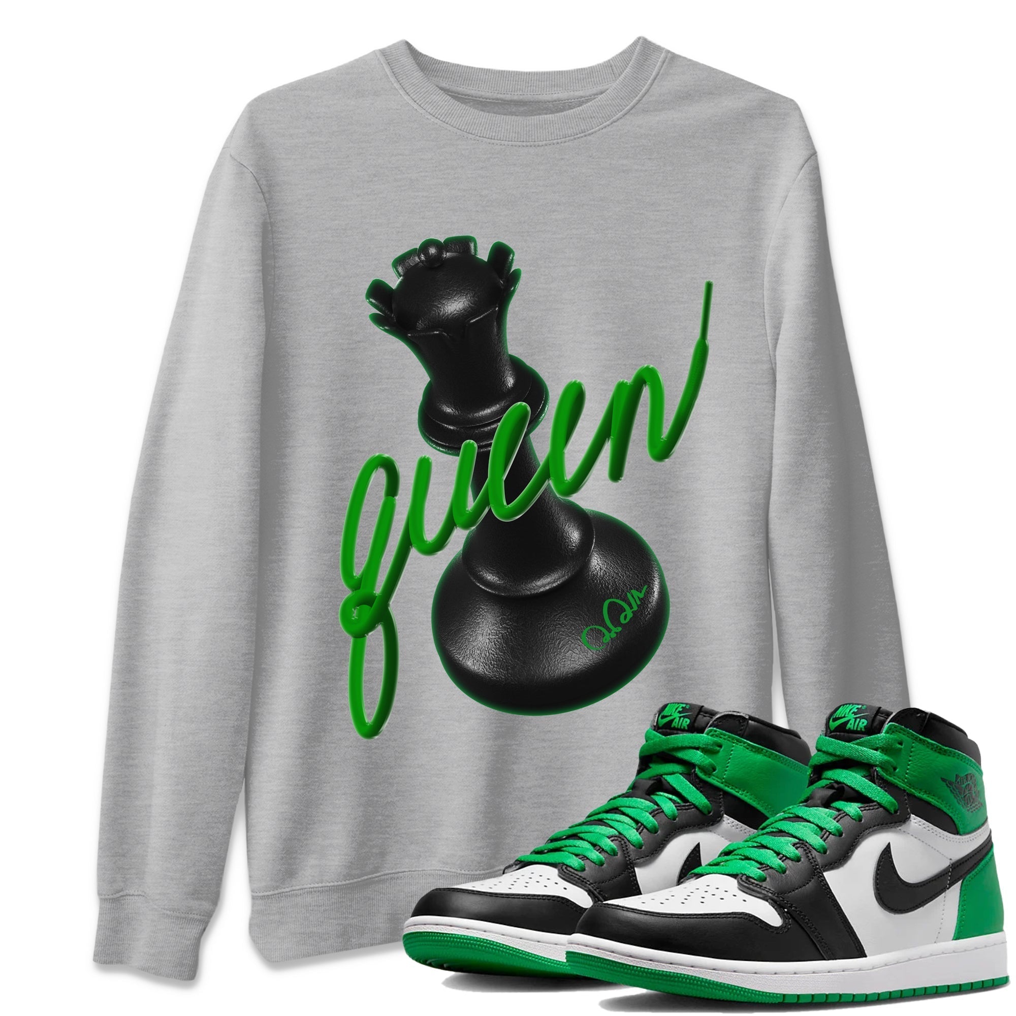 3D Queen Unisex Tops - Air Jordan 1 Celtics