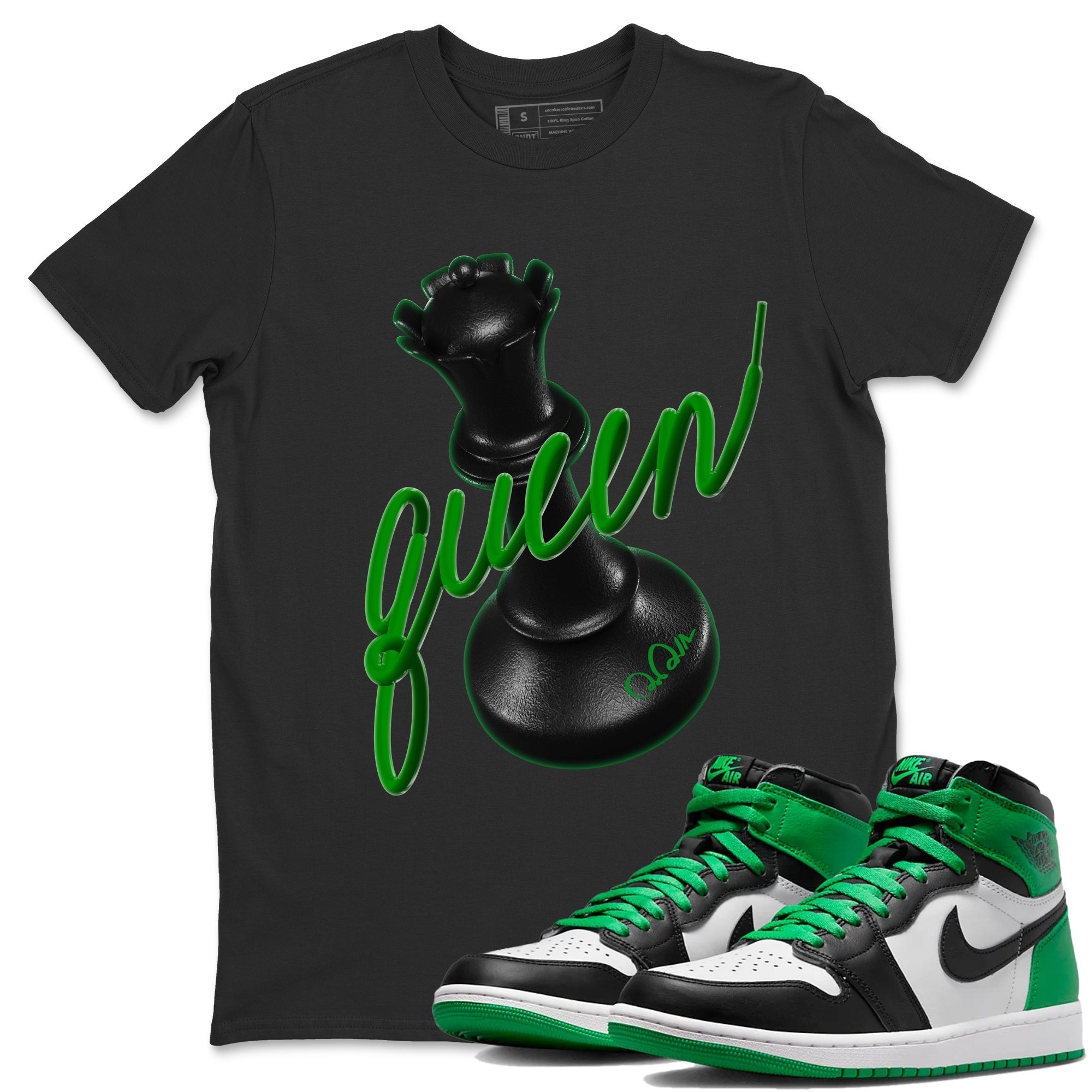 3D Queen Unisex Tops - Air Jordan 1 Celtics