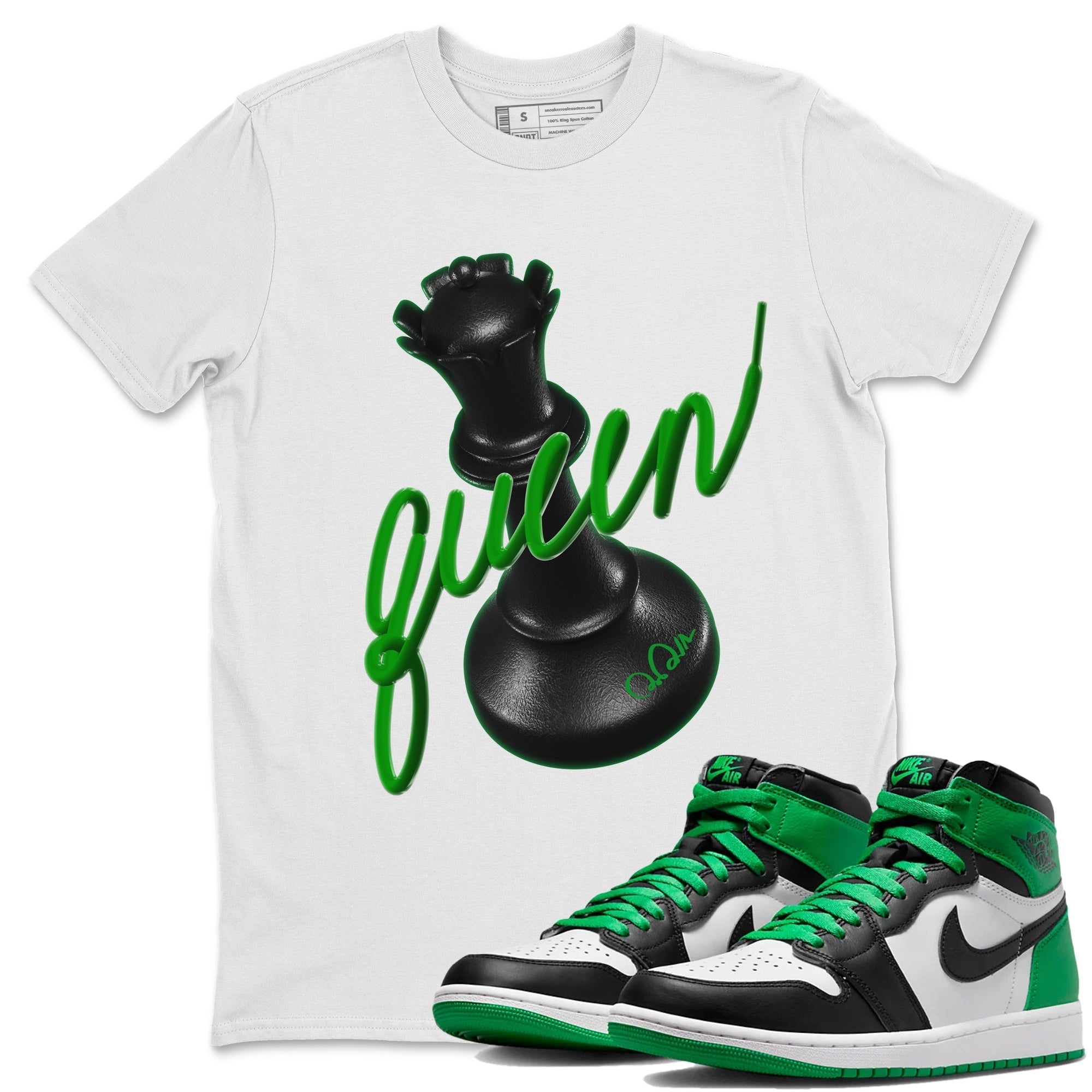 3D Queen Unisex Tops - Air Jordan 1 Celtics