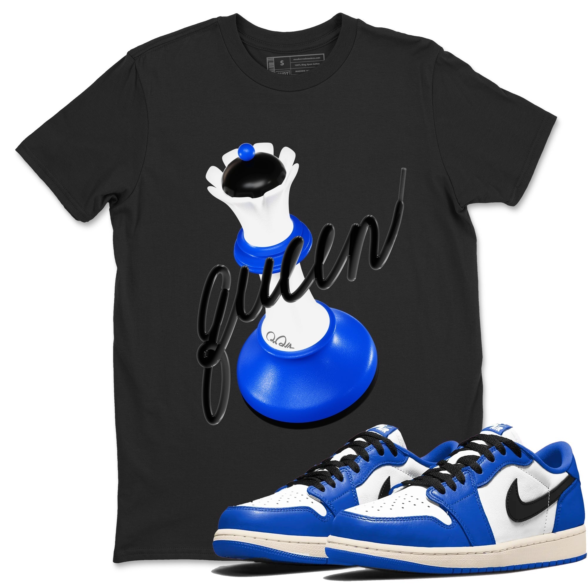 3D Queen snkmatch Tees - Air Jordan 1 Game Royal