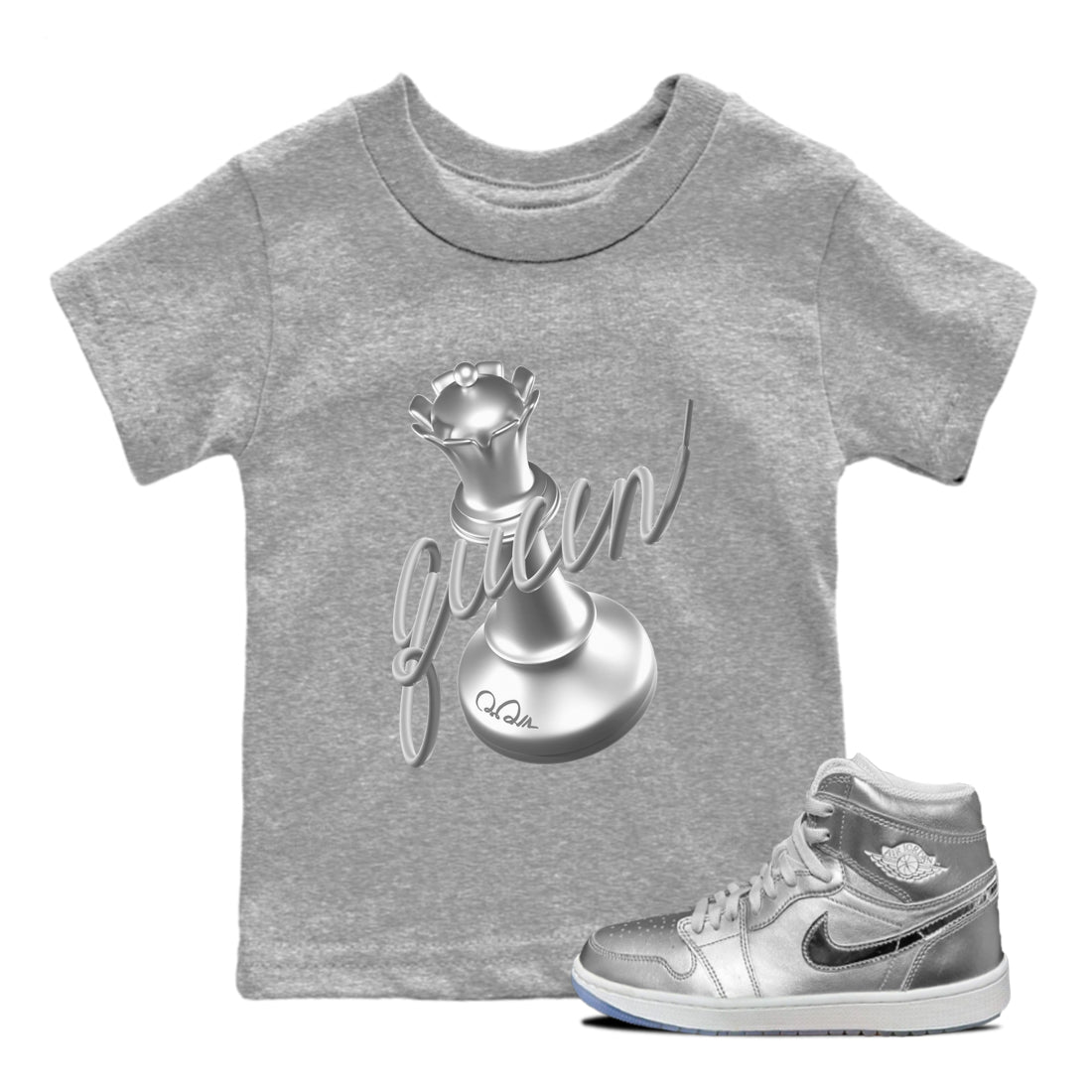 3D Queen snkmatch Tee Kids - Air Jordan 1 Gift Giving