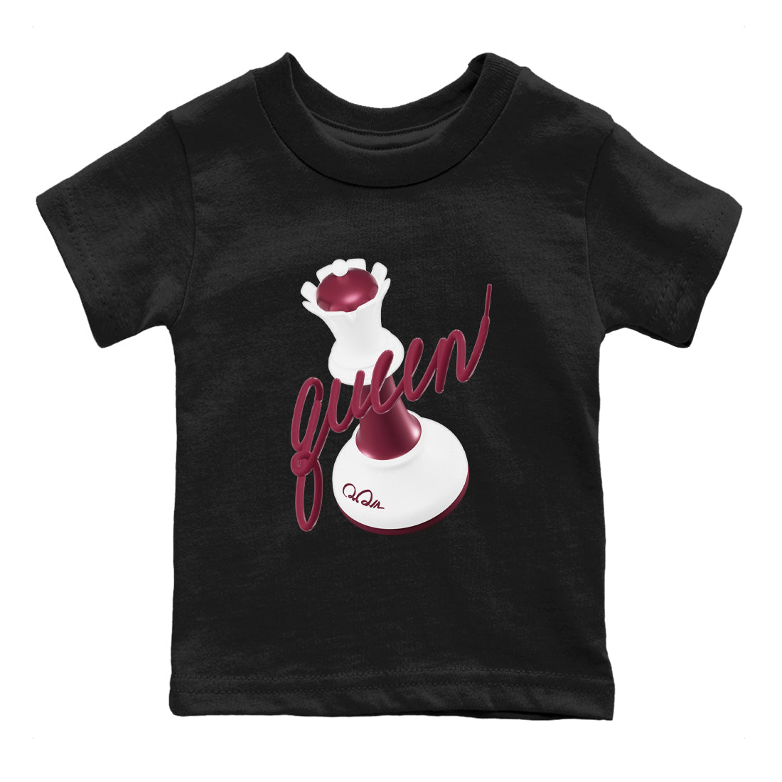 3D Queen snkmatch Tee Kids - Air Jordan 1 Metallic Burgundy