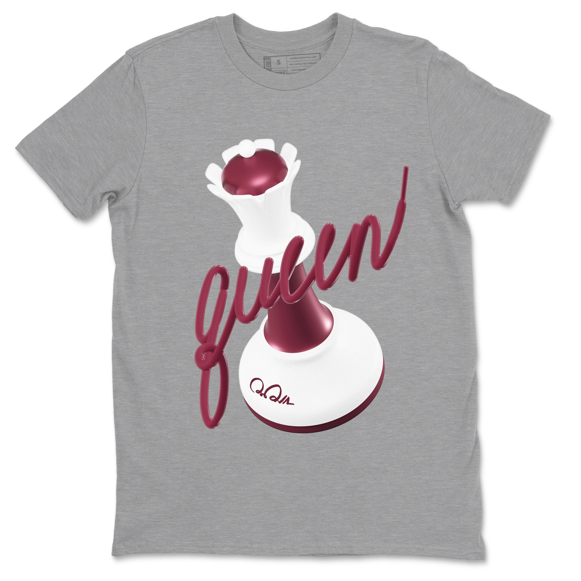 3D Queen snkmatch Tee - Air Jordan 1 Metallic Burgundy