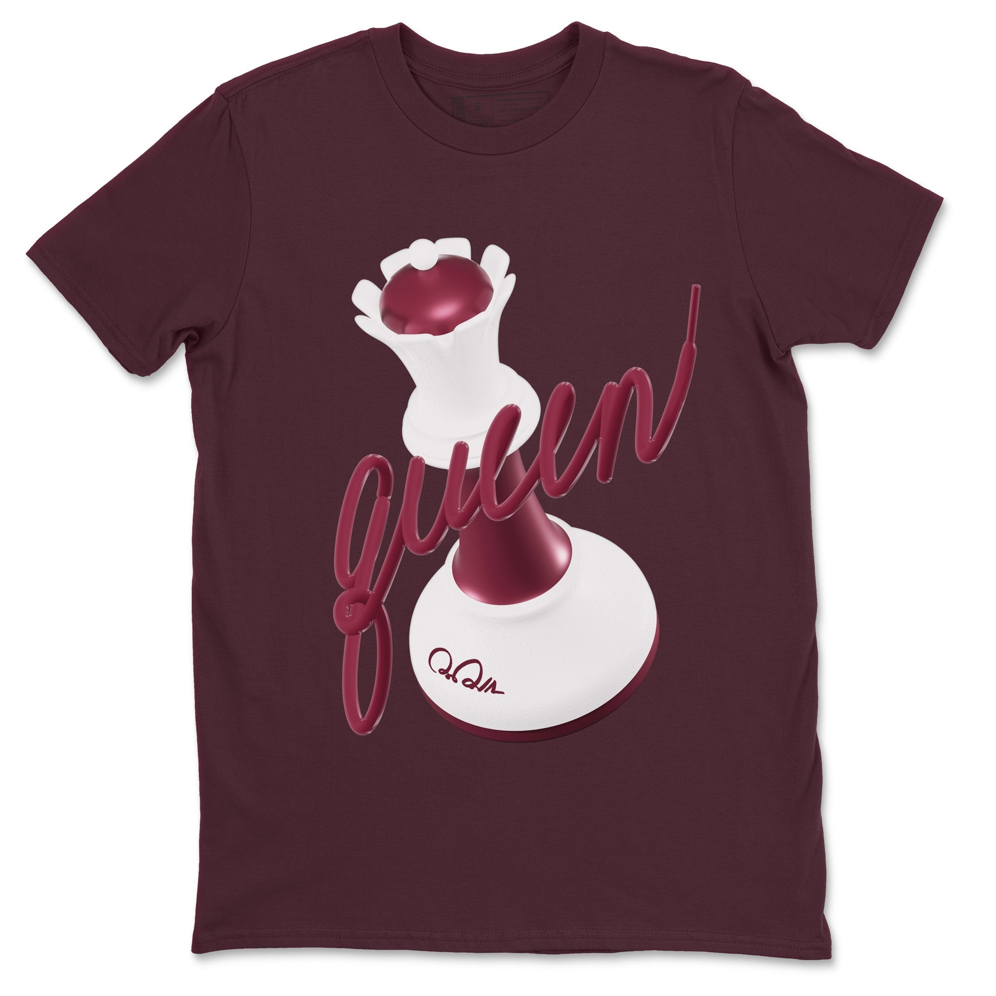 3D Queen snkmatch Tee - Air Jordan 1 Metallic Burgundy