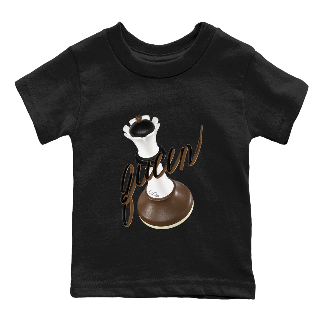 3D Queen snkmatch Tees Kids - Air Jordan 1 Mocha