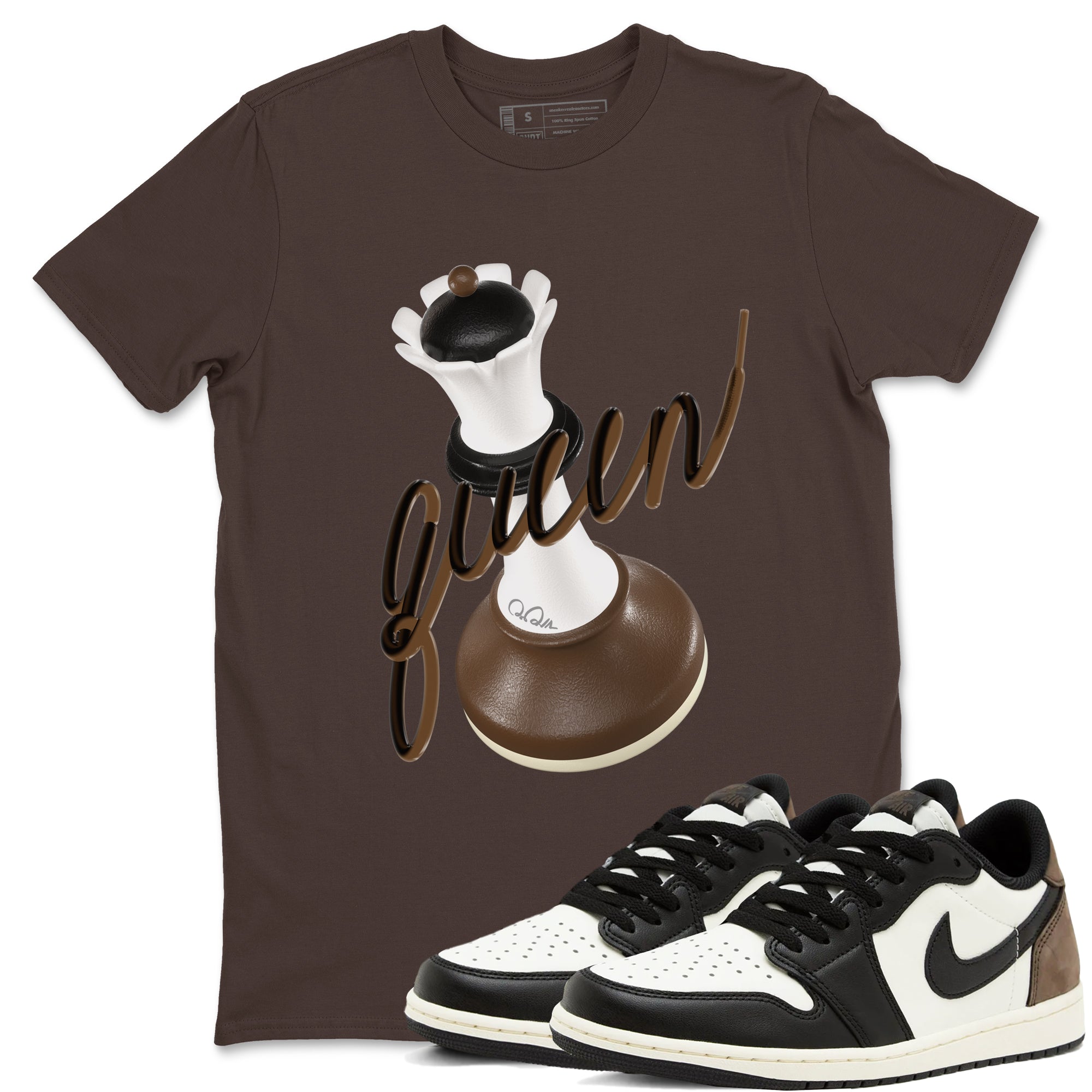 3D Queen snkmatch Tees - Air Jordan 1 Mocha