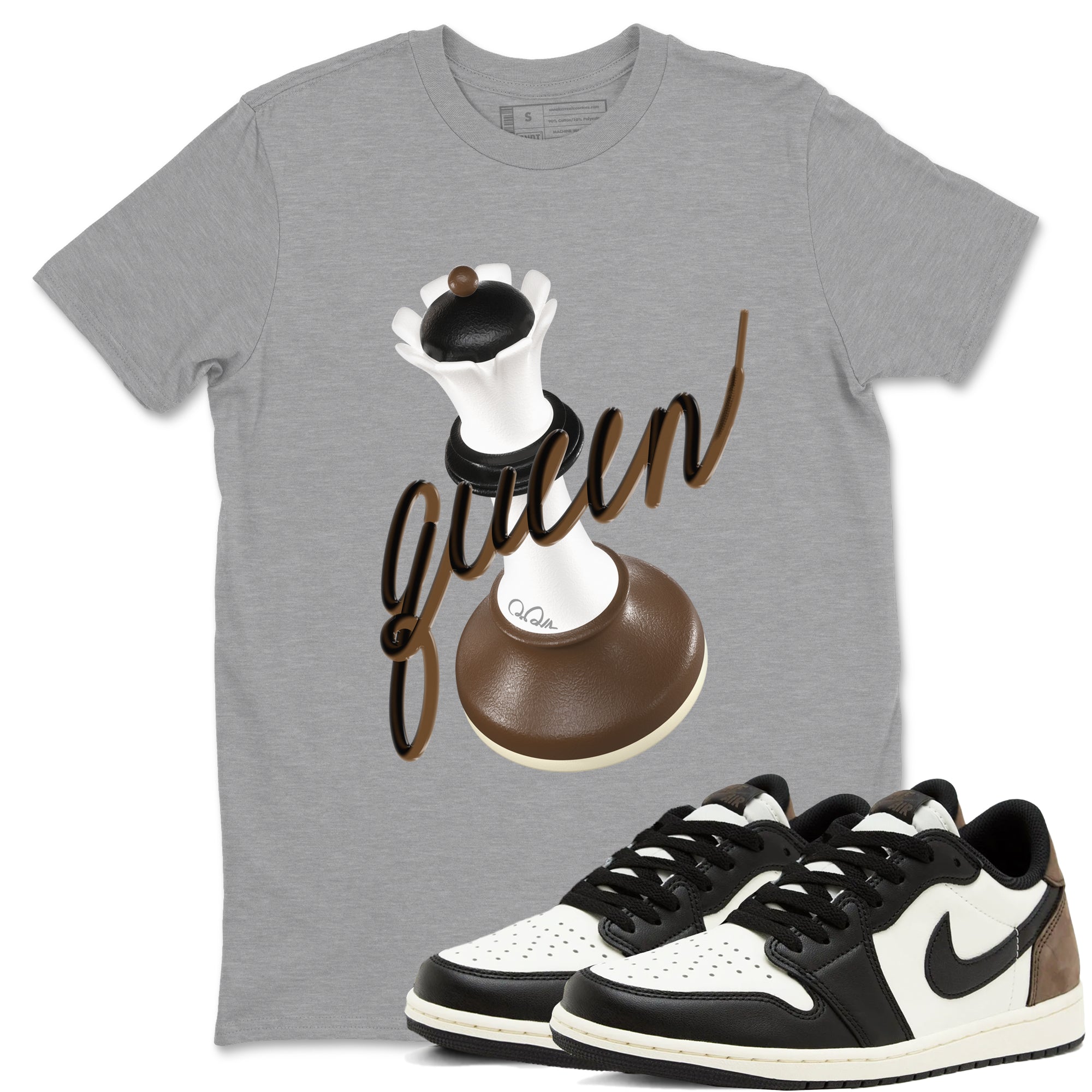 3D Queen snkmatch Tees - Air Jordan 1 Mocha
