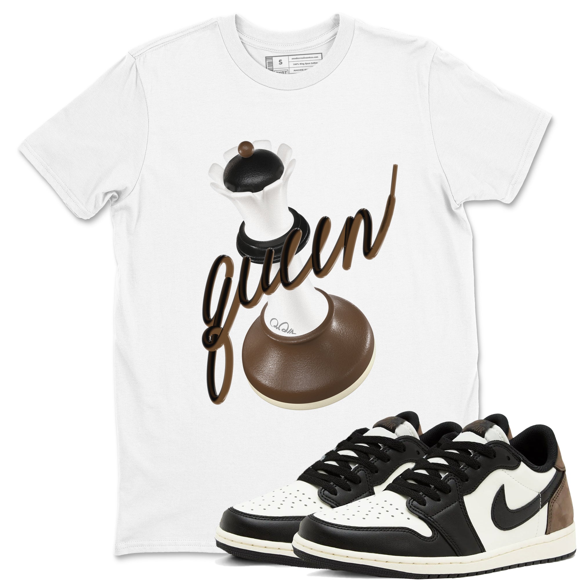 3D Queen snkmatch Tees - Air Jordan 1 Mocha