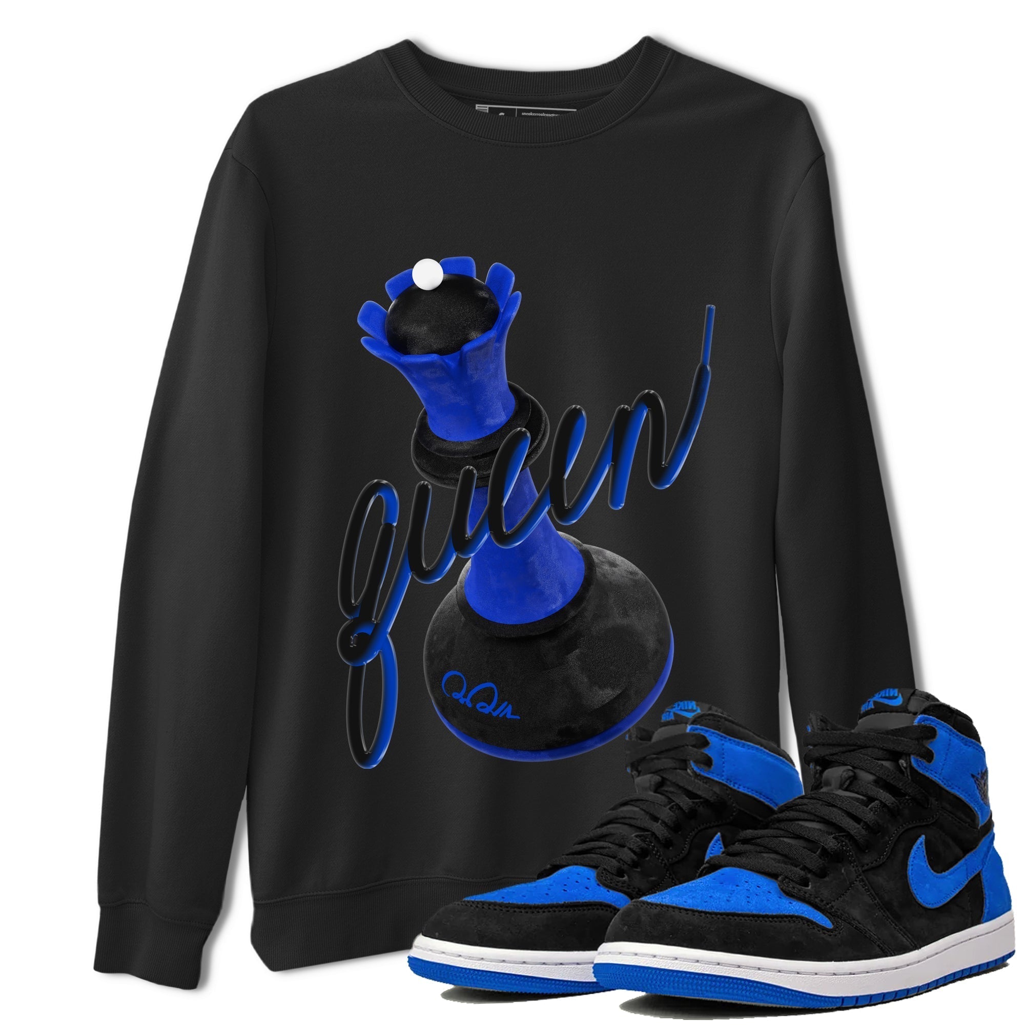 3D Queen snkmatch Tee - Air Jordan 1 Royal Reimagined