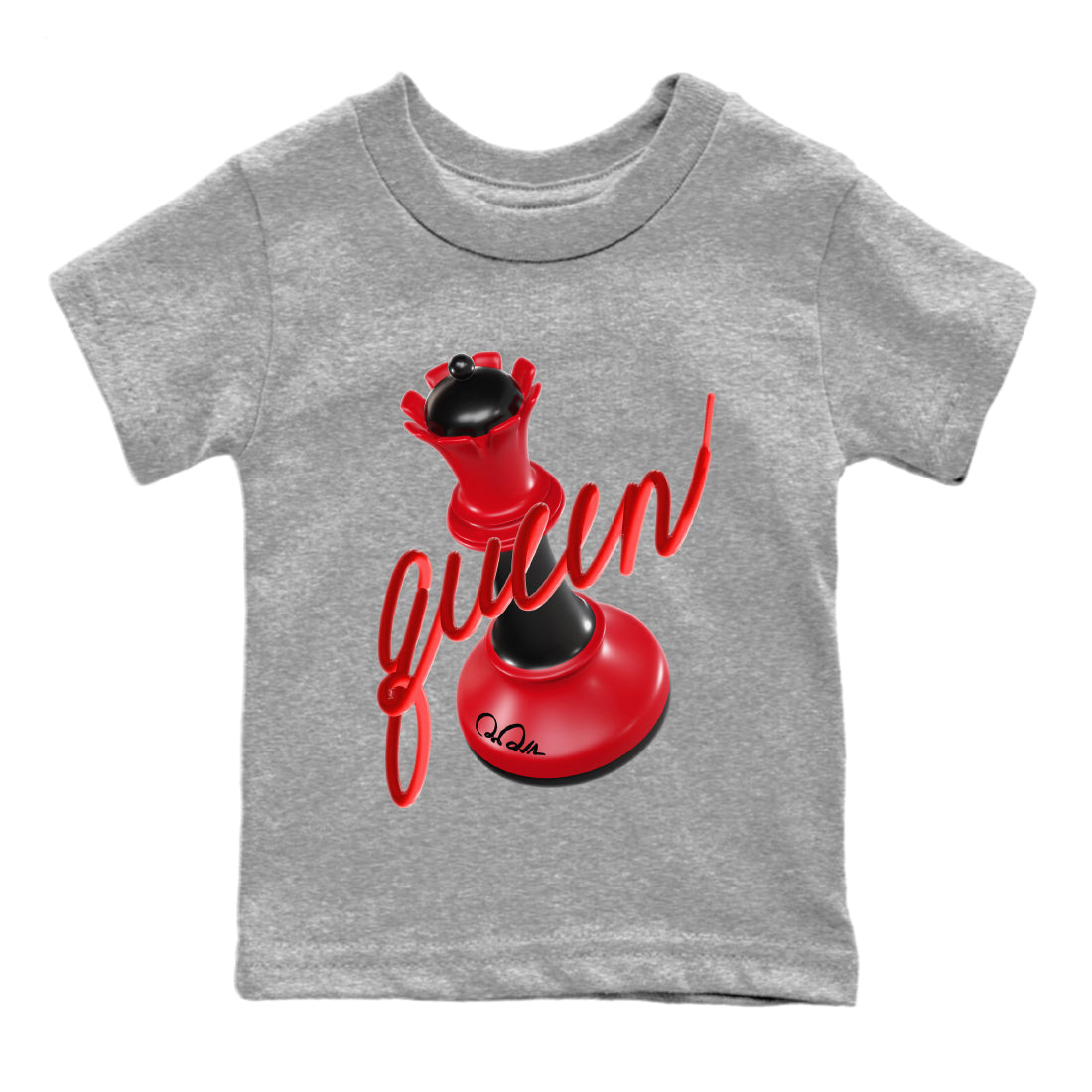 3D Queen Kids Tops - Air Jordan 1 Satin Bred
