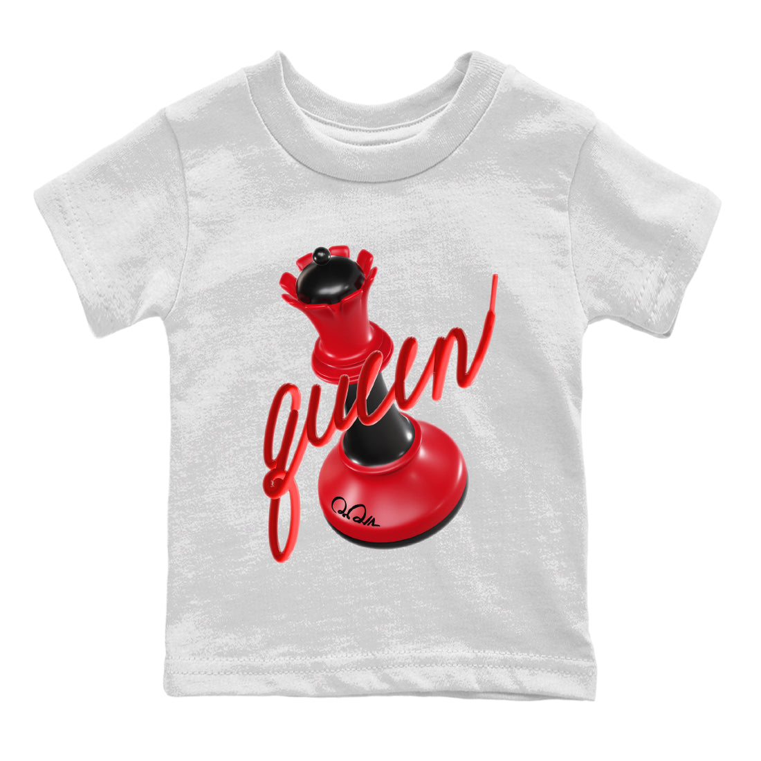 3D Queen Kids Tops - Air Jordan 1 Satin Bred