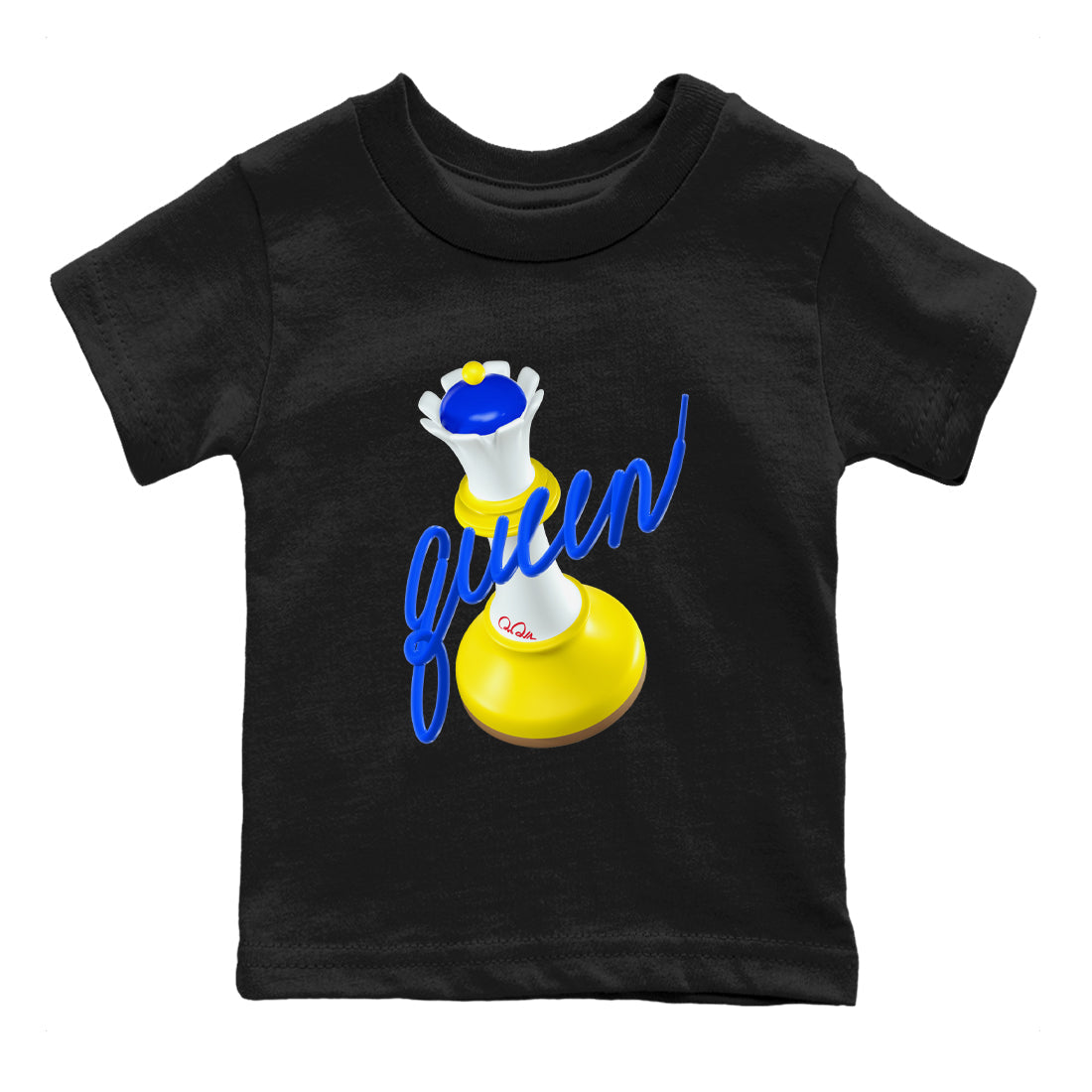3D Queen snkmatch Tees Kids - Air Jordan 1 Travis Scott Canary