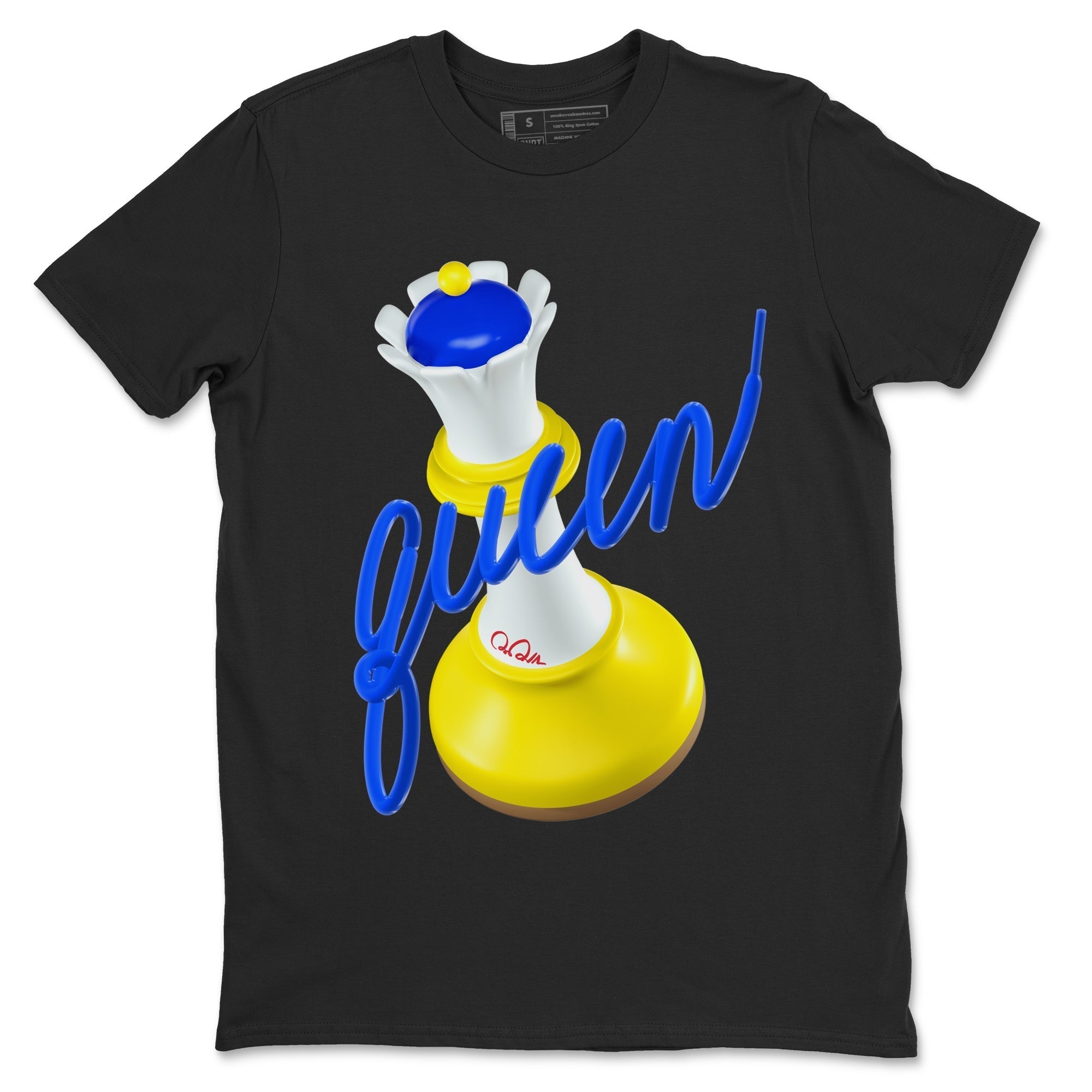 3D Queen snkmatch Tees - Air Jordan 1 Travis Scott Canary