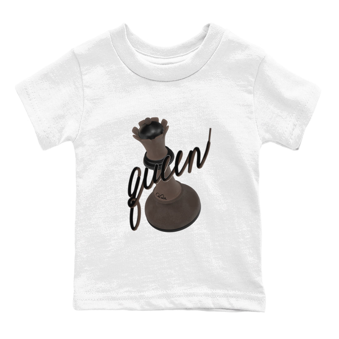 3D Queen snkmatch Tees Kids - Air Jordan 1 Travis Scott Velvet Brown