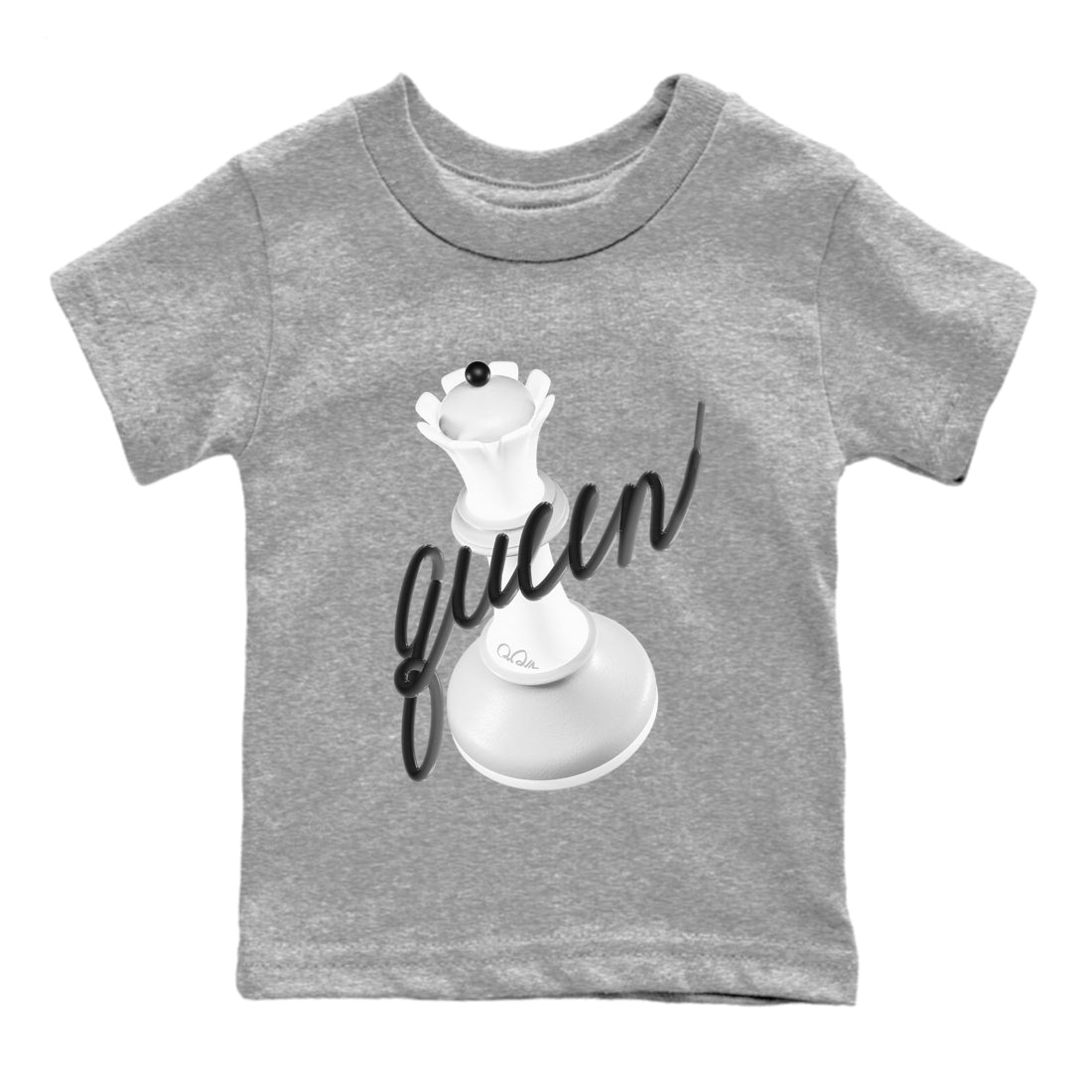 3D Queen snkmatch Tees Kids - Air Jordan 1 Wolf Grey