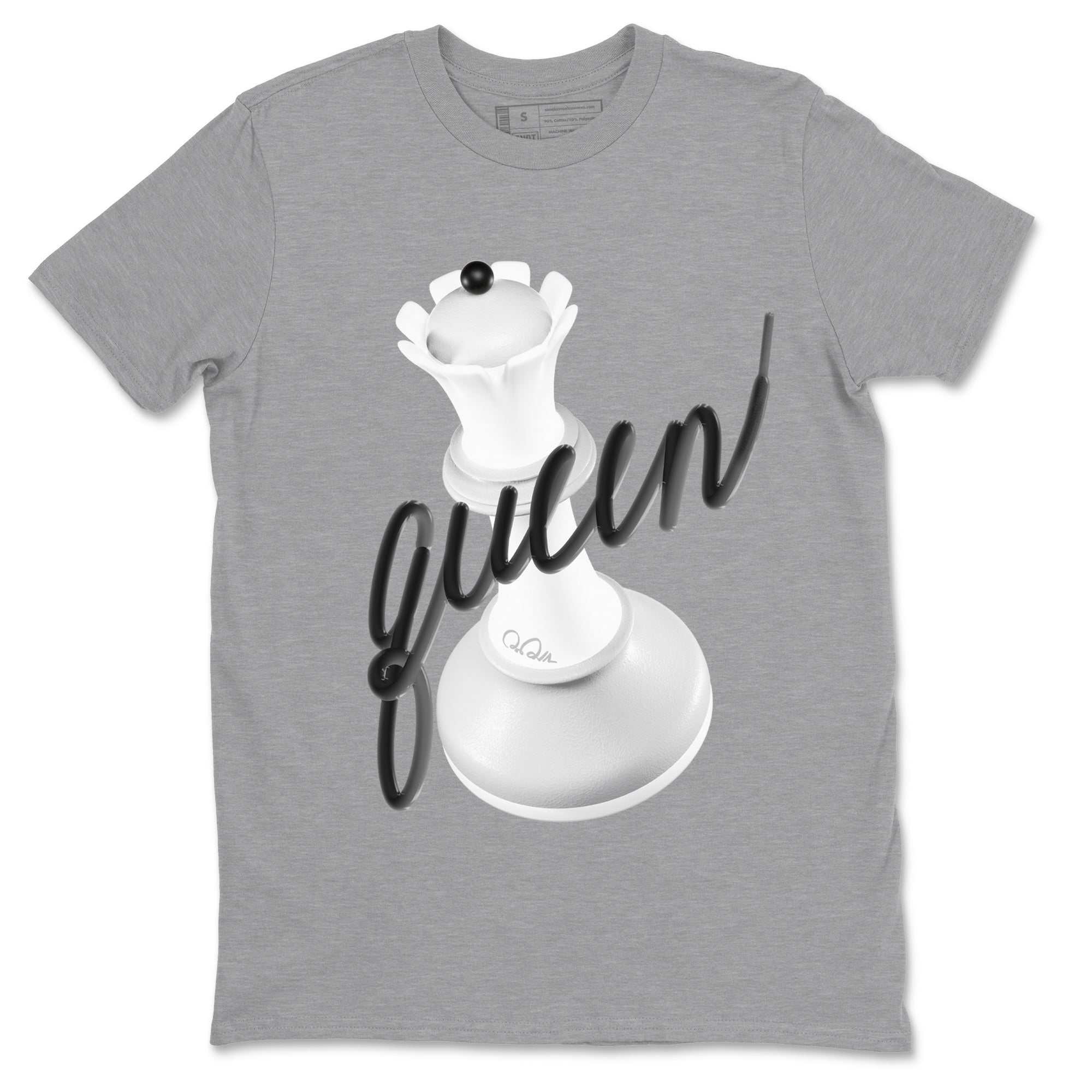 3D Queen snkmatch Tees - Air Jordan 1 Wolf Grey