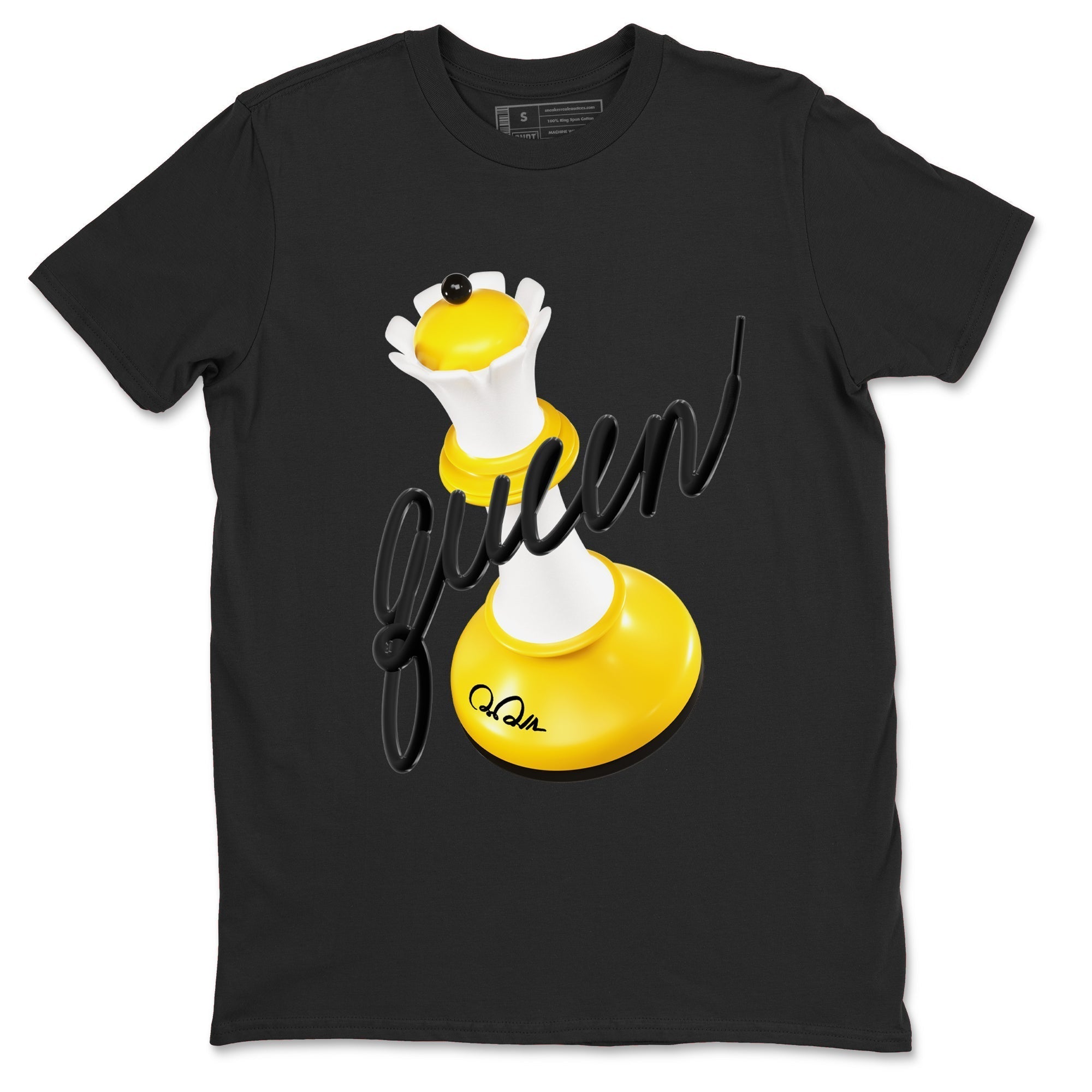 3D Queen snkmatch Tees - Air Jordan 1 Yellow Ochre