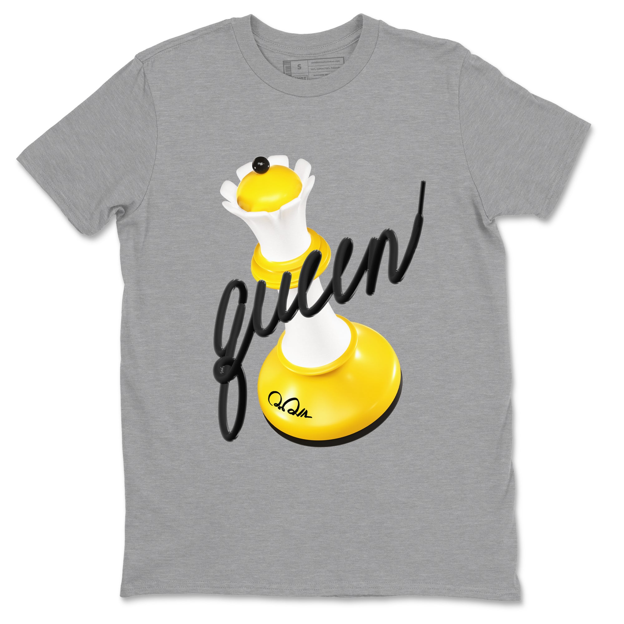 3D Queen snkmatch Tees - Air Jordan 1 Yellow Ochre