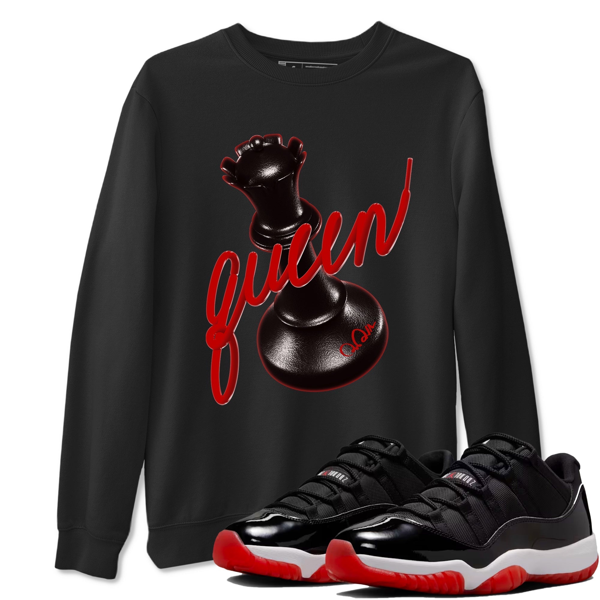 3d Queen snkmatch Tees - Air Jordan 11 Bred