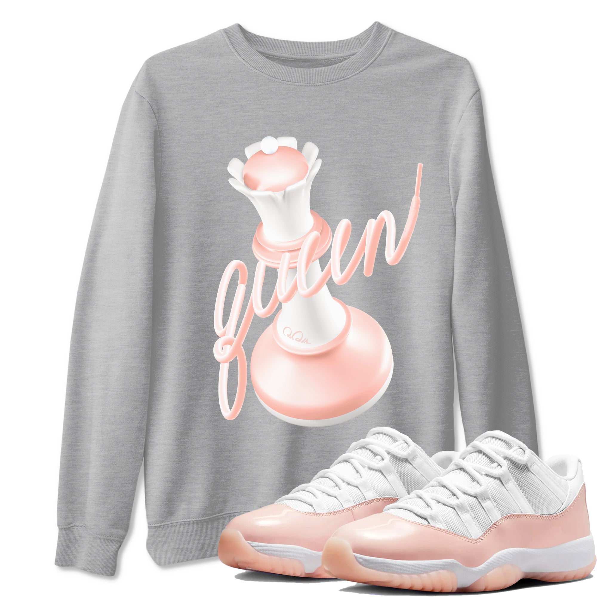 3D Queen snkmatch Tees - Air Jordan 11 Legend Pink