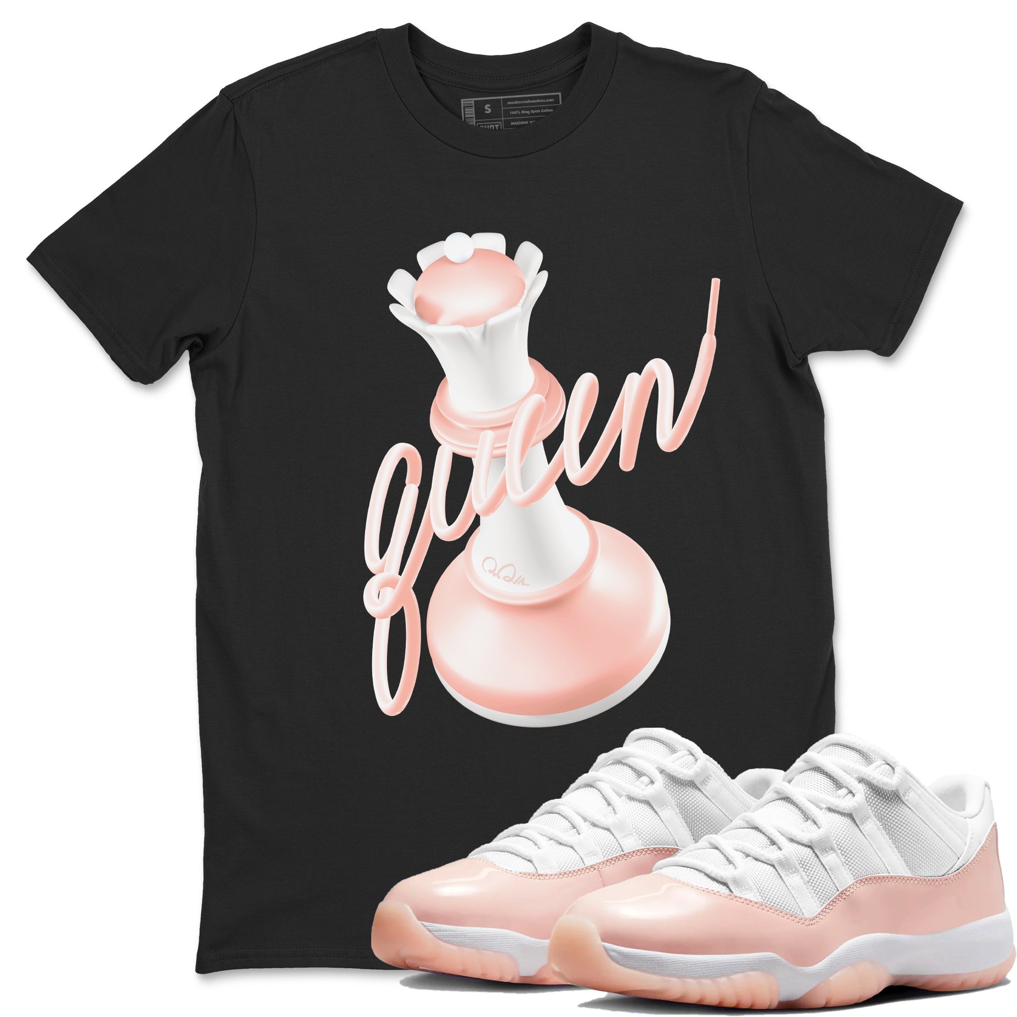 3D Queen snkmatch Tees - Air Jordan 11 Legend Pink