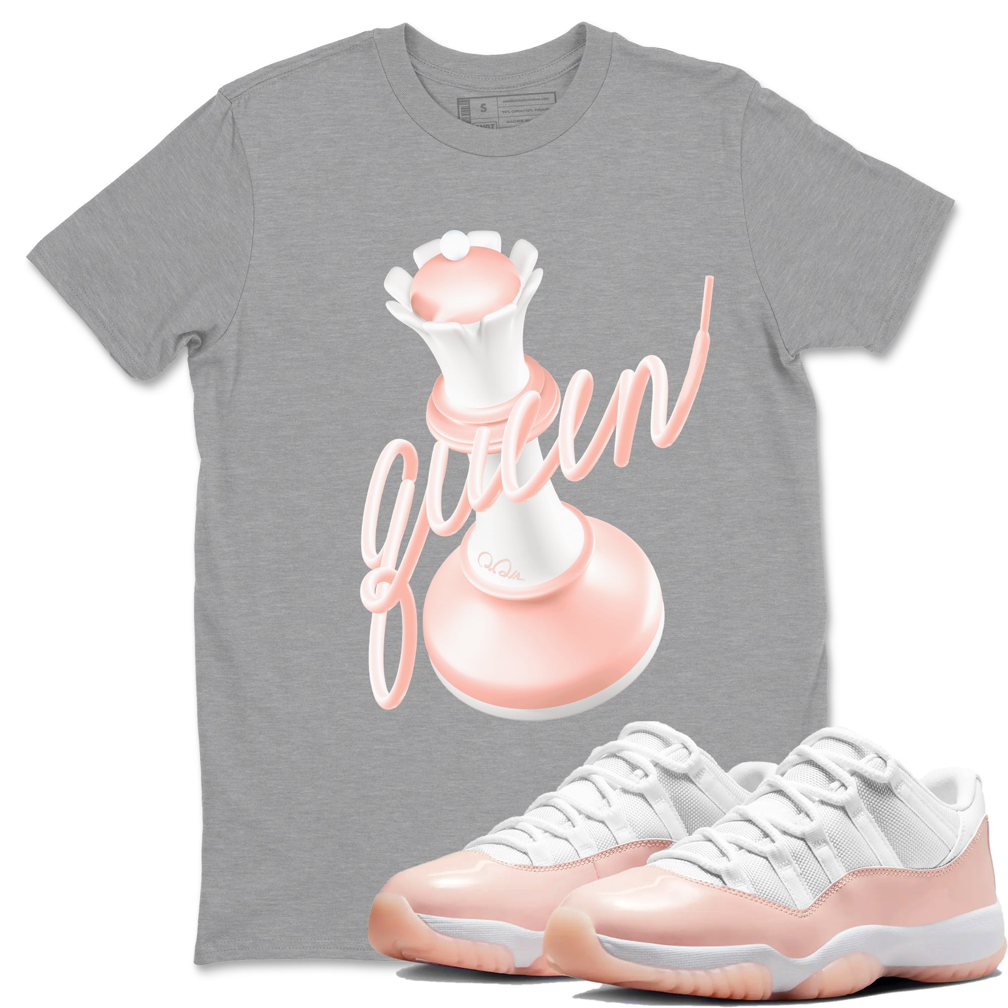 3D Queen snkmatch Tees - Air Jordan 11 Legend Pink