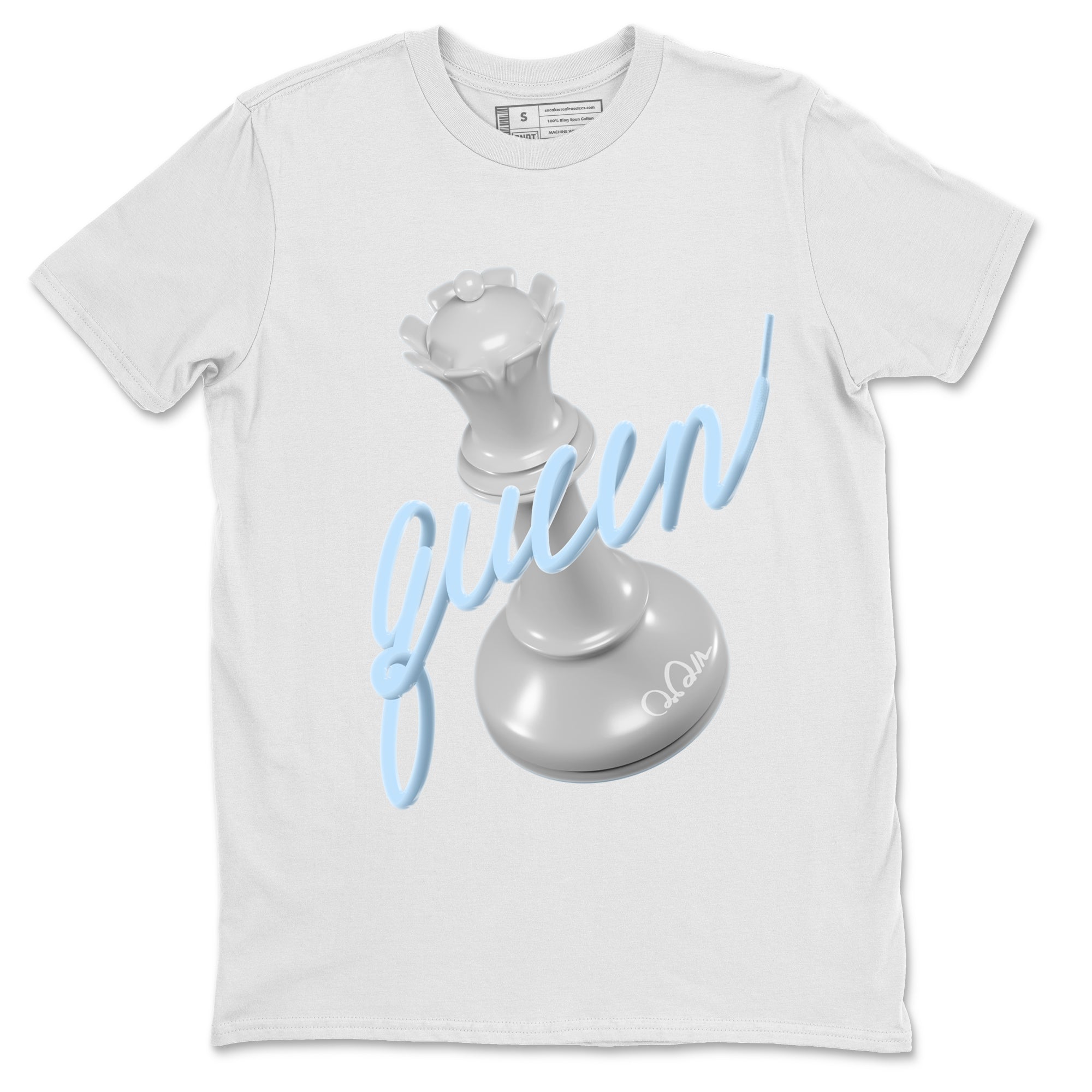 3D Queen Unisex Tops - Air Jordan 11 White Cement
