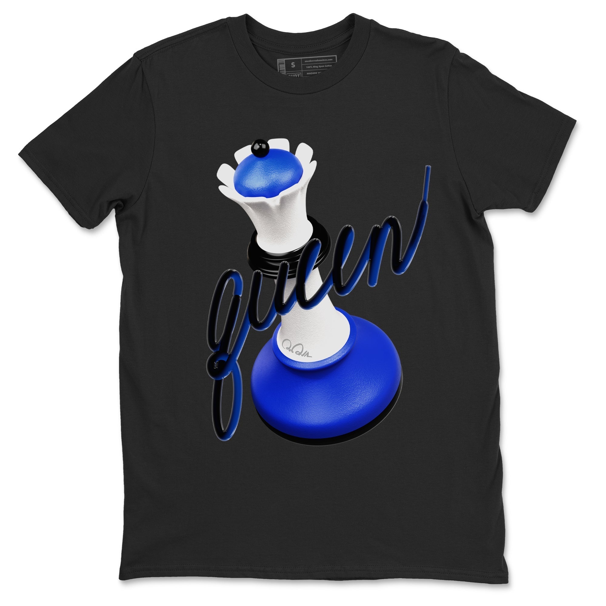3D Queen snkmatch Tees - Air Jordan 12 Blueberry