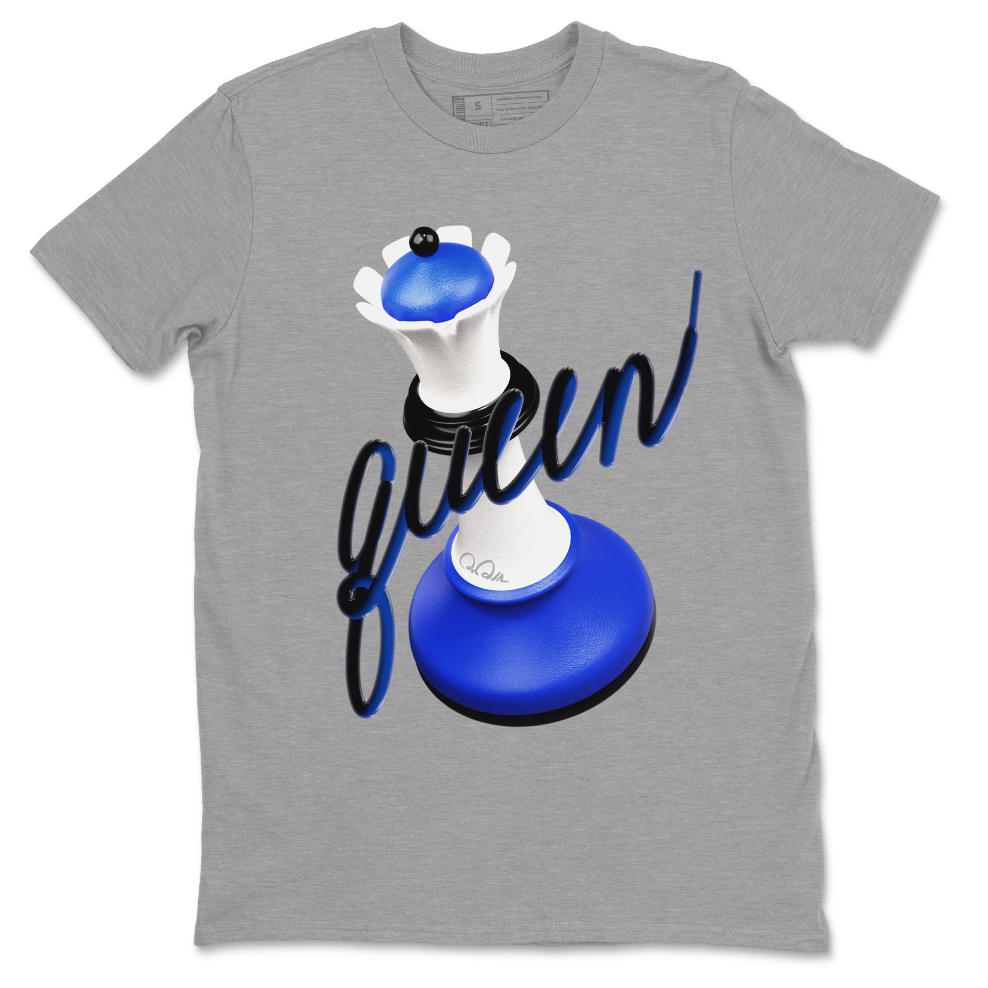 3D Queen snkmatch Tees - Air Jordan 12 Blueberry