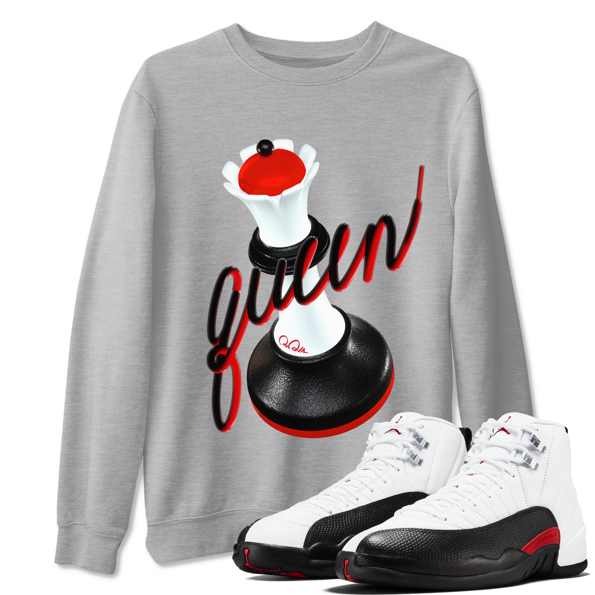 3D Queen snkmatch Tees - Air Jordan 12 Taxi Flip