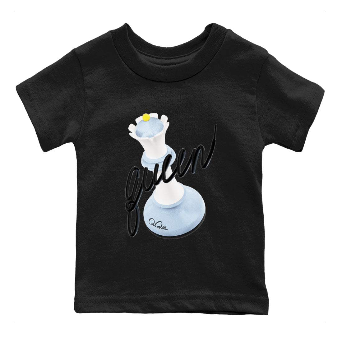 3D Queen snkmatch Tees Kids - Air Jordan 13 Blue Grey