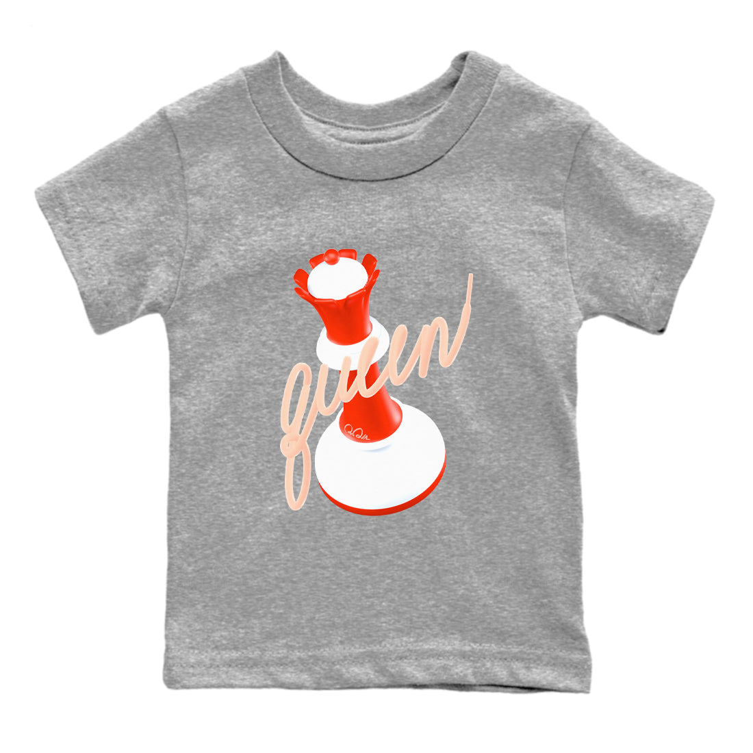 3D Queen snkmatch Tees Kids - Air Jordan 13 Dune Red