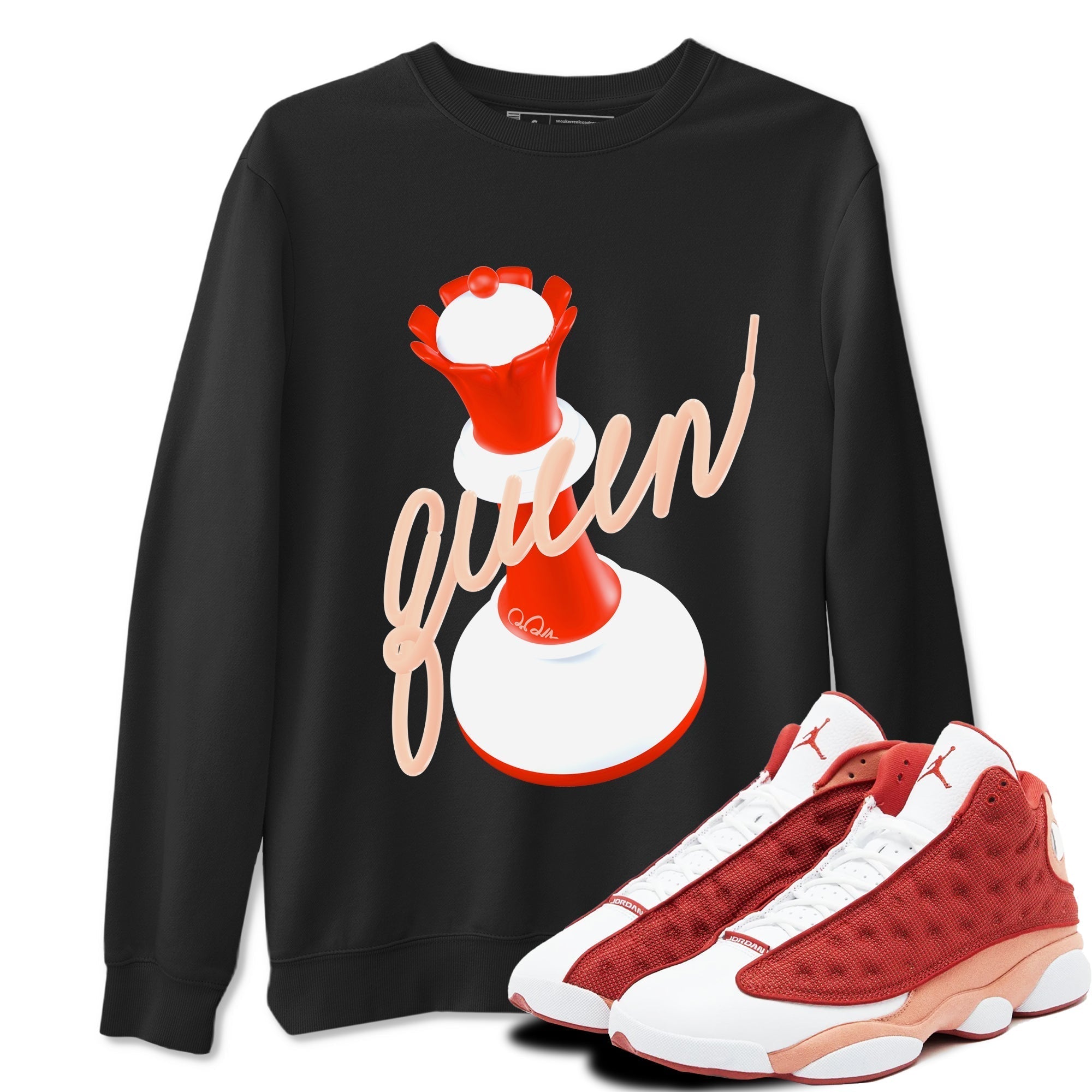 3D Queen snkmatch Tees - Air Jordan 13 Dune Red
