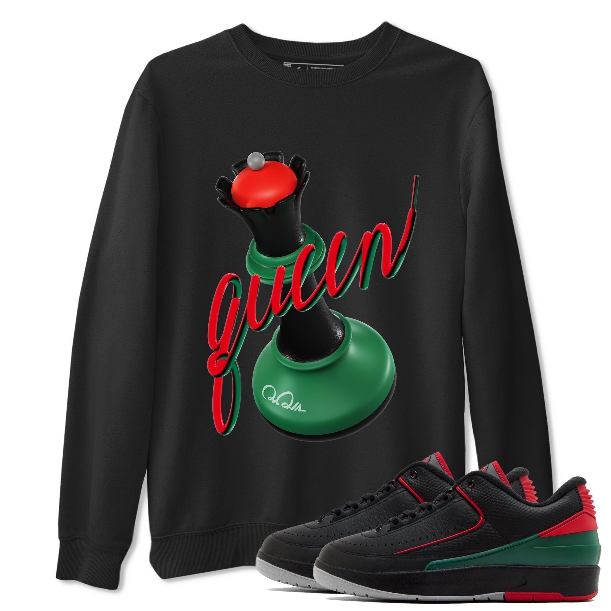 3D Queen snkmatch Tee - Air Jordan 2 Christmas