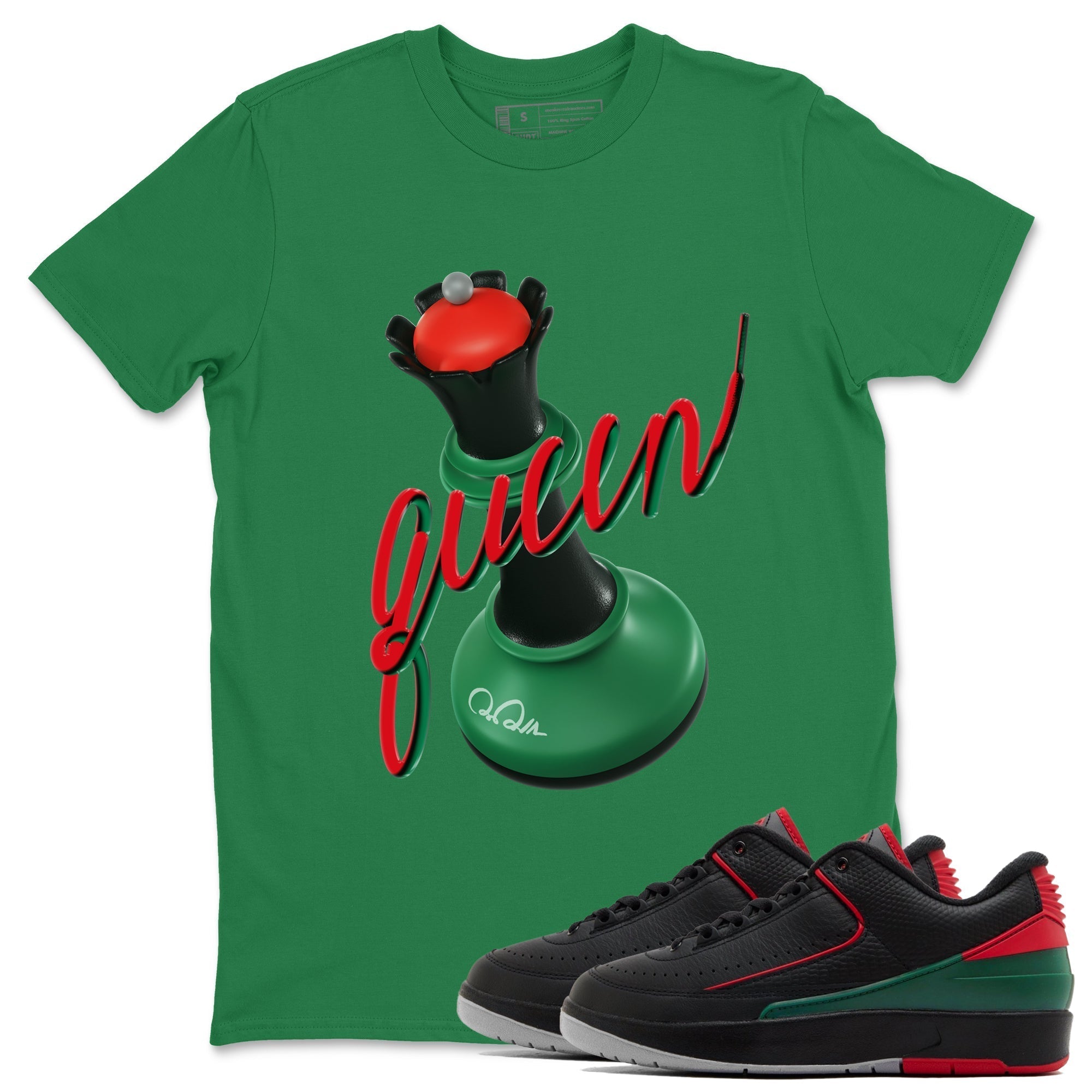 3D Queen snkmatch Tee - Air Jordan 2 Christmas