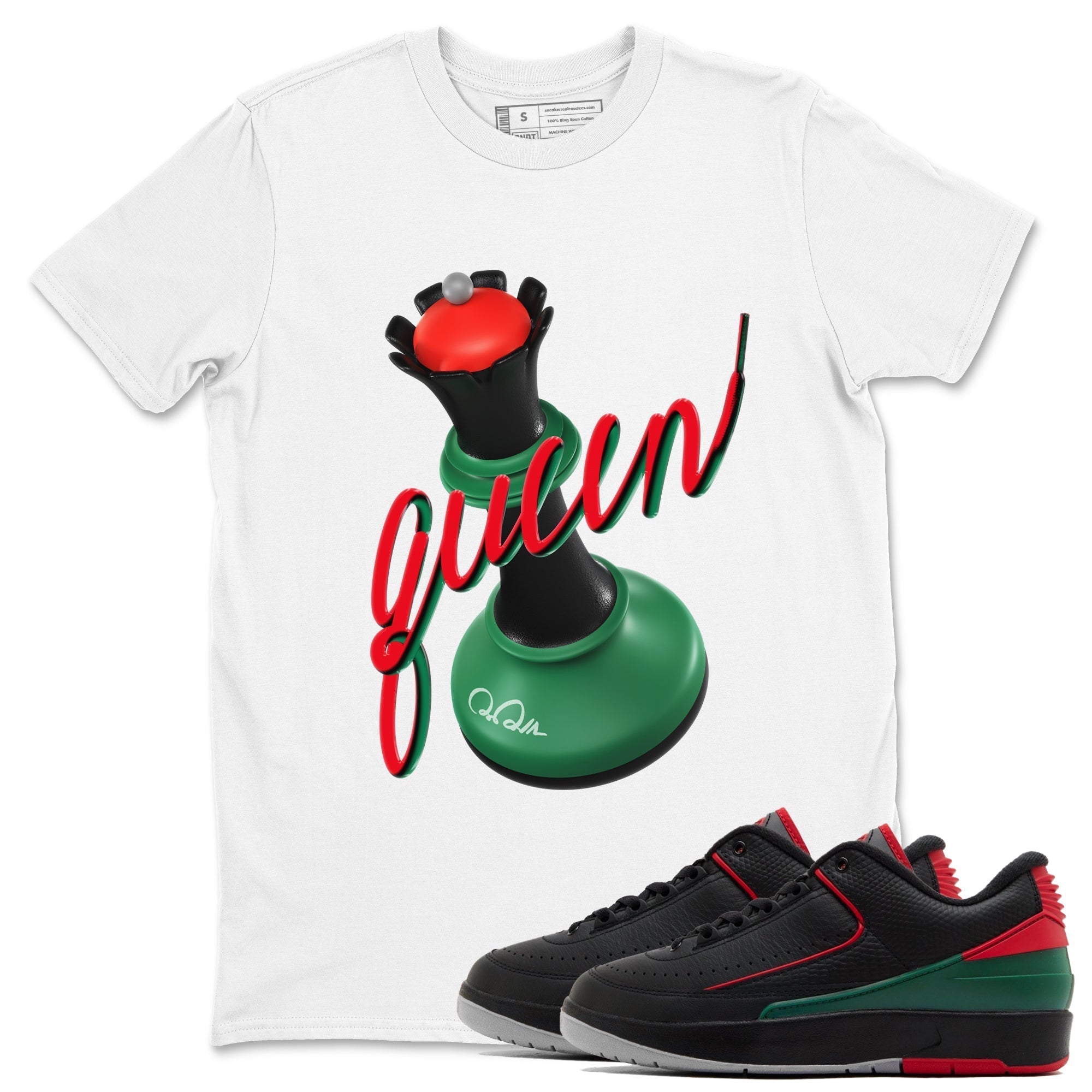 3D Queen snkmatch Tee - Air Jordan 2 Christmas