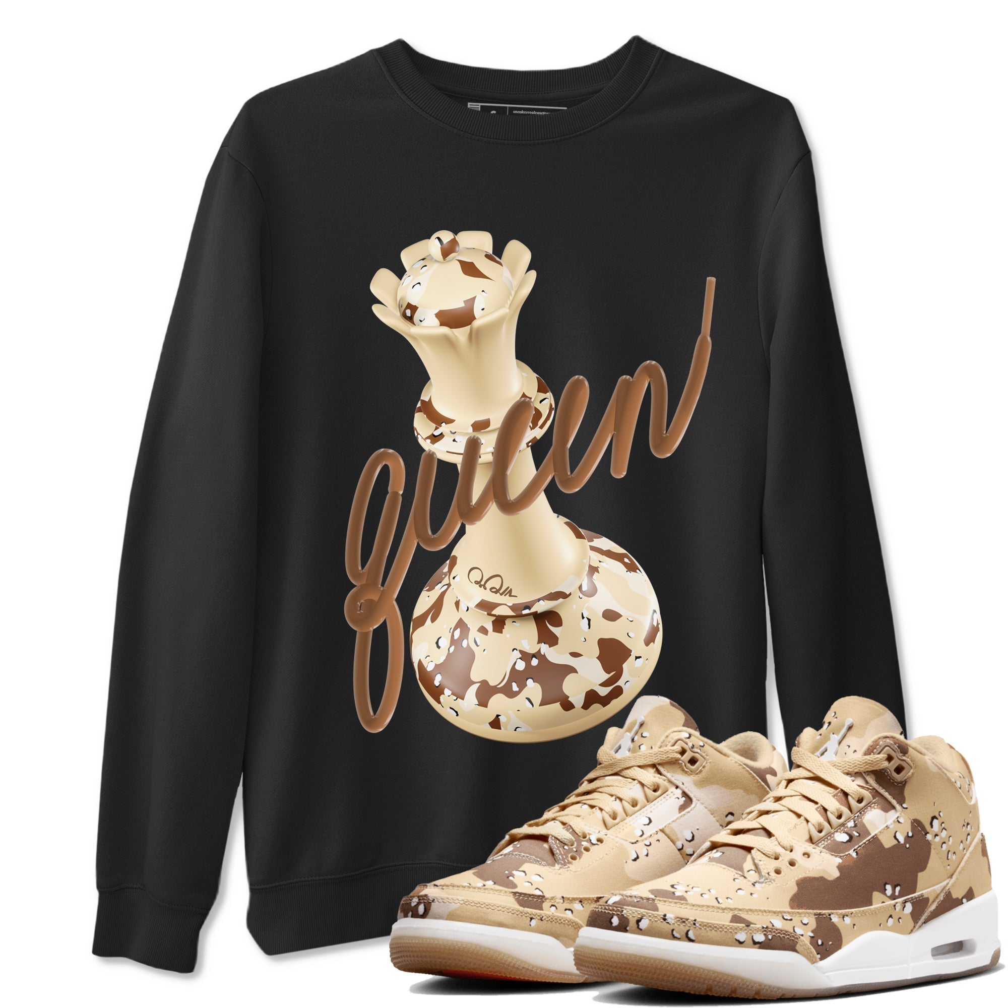 3D Queen snkmatch Tees - Air Jordan 3 Desert Camo
