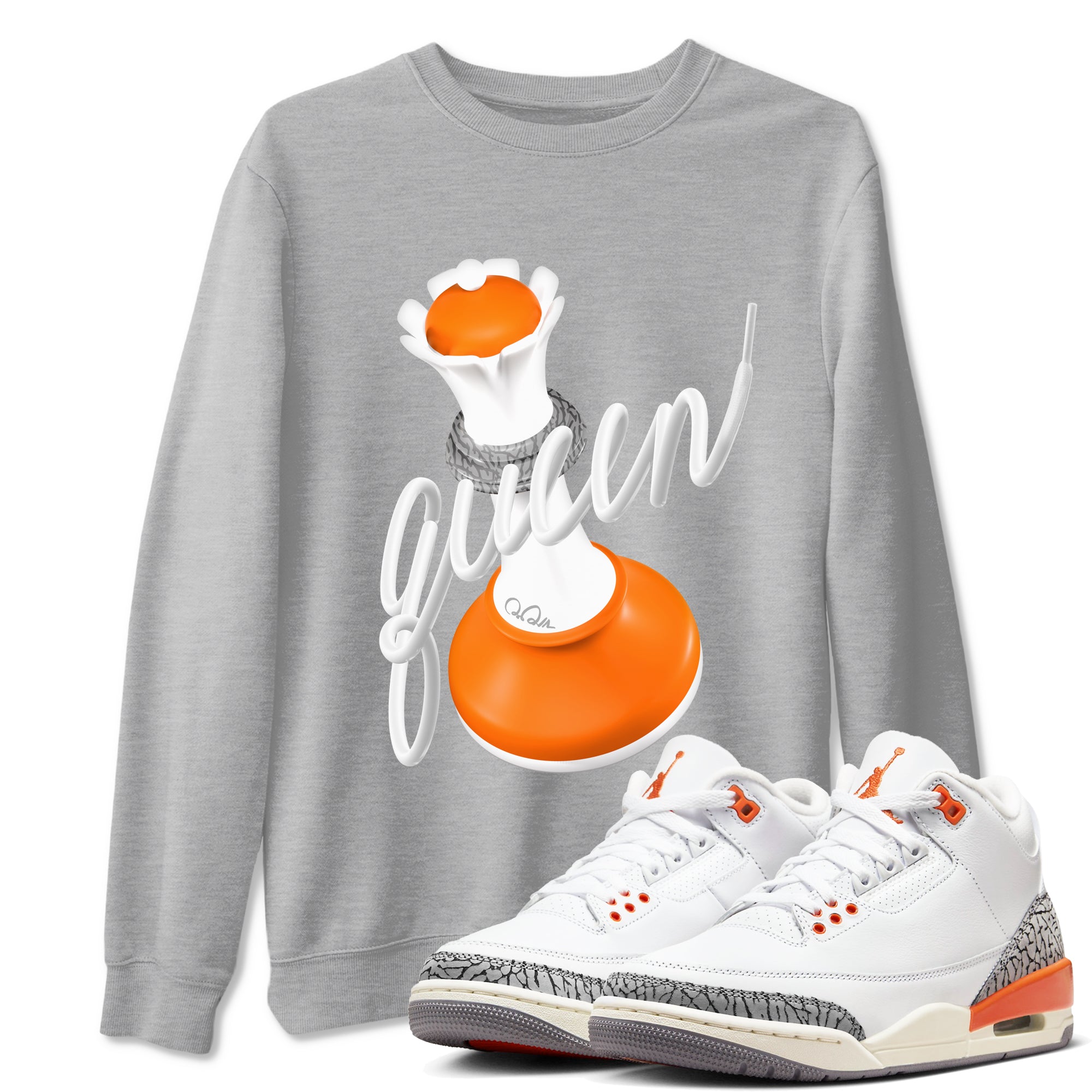 3D Queen snkmatch Tees - Air Jordan 3 Georgia Peach