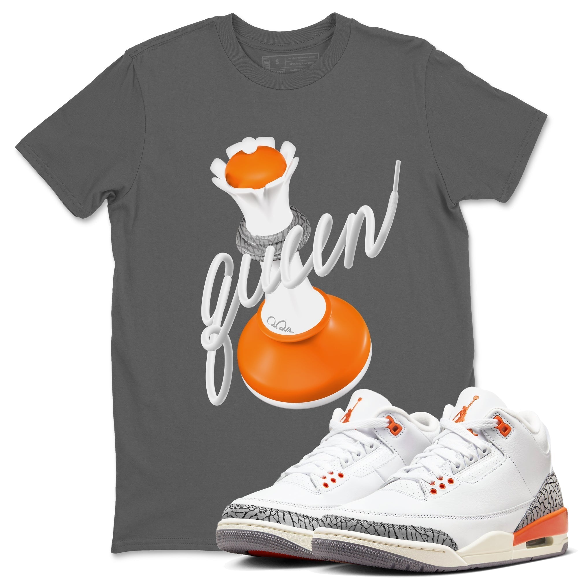 3D Queen snkmatch Tees - Air Jordan 3 Georgia Peach