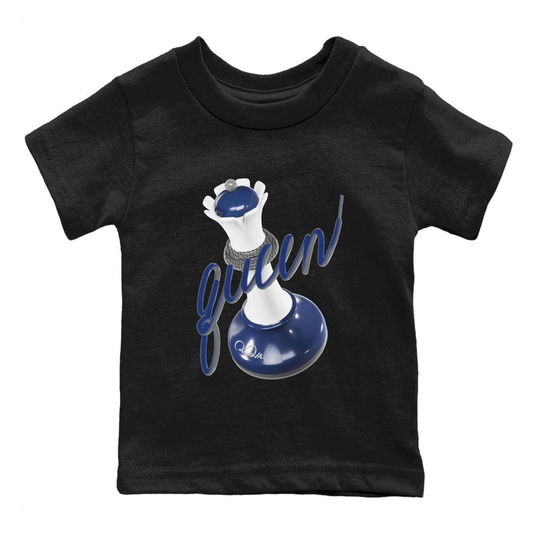 3D Queen snkmatch Tees Kids - Air Jordan 3 Midnight Navy 2023