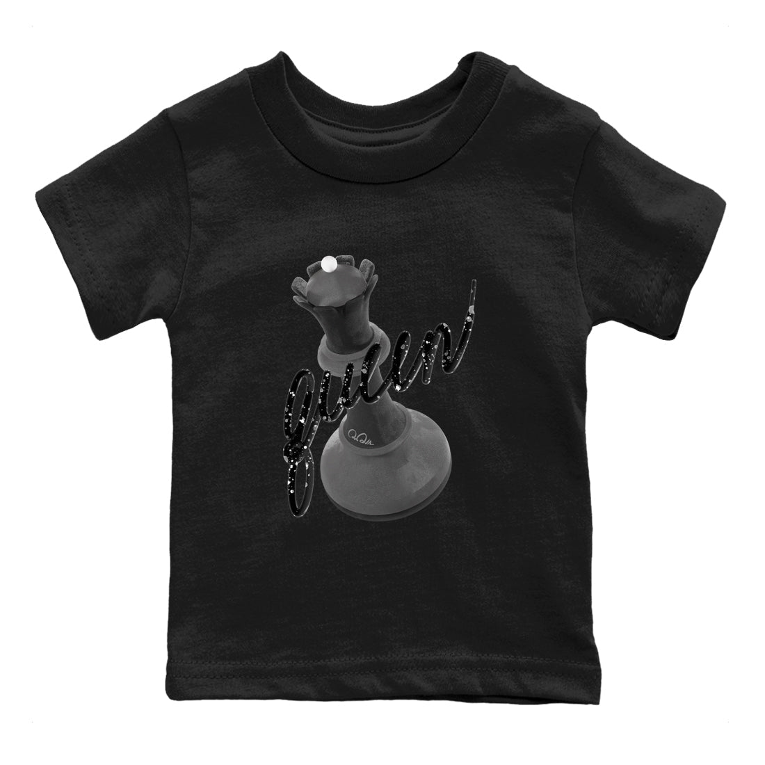 3D Queen snkmatch Tees Kids - Air Jordan 4 Fear