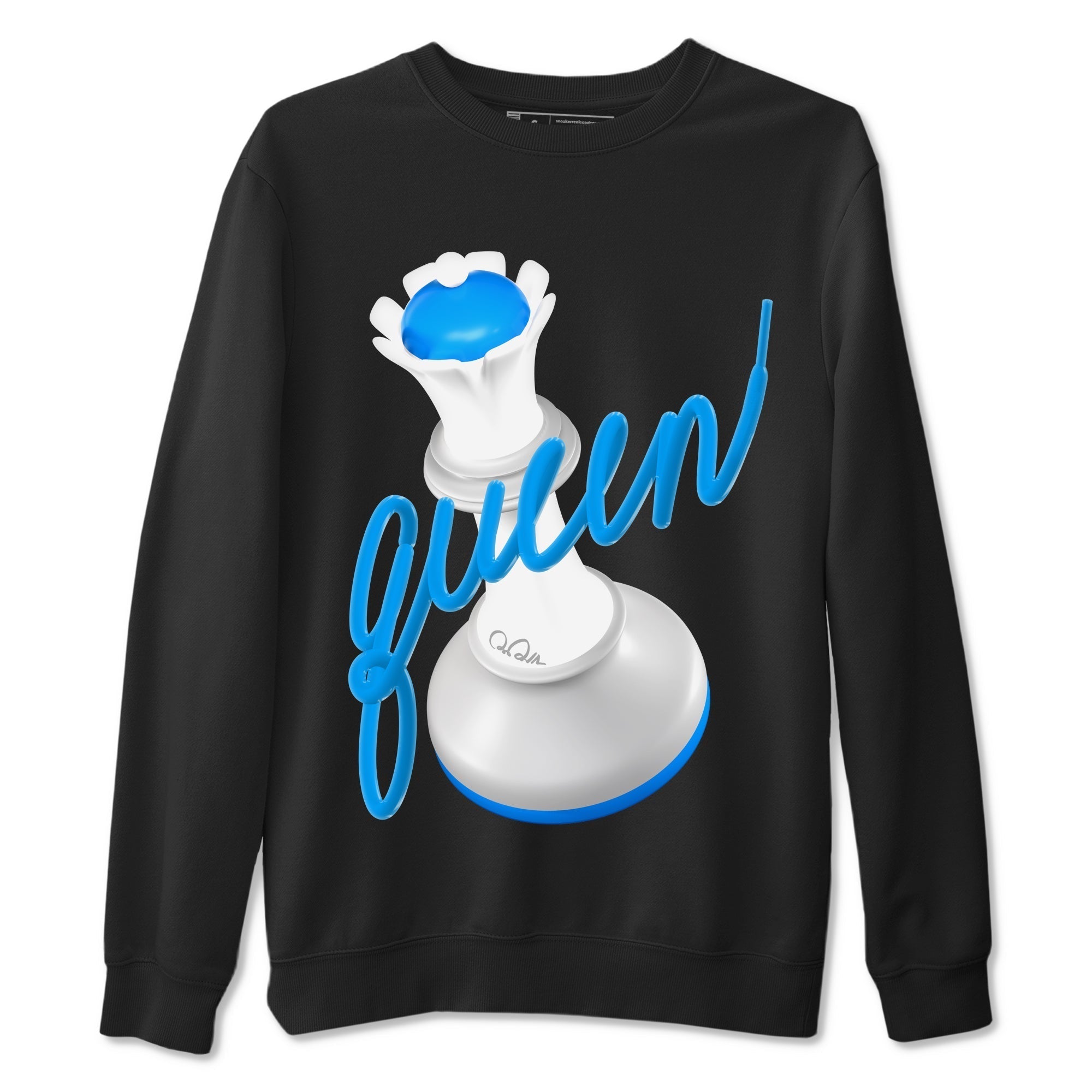 3D Queen snkmatch Tees - Air Jordan 4 Military Blue