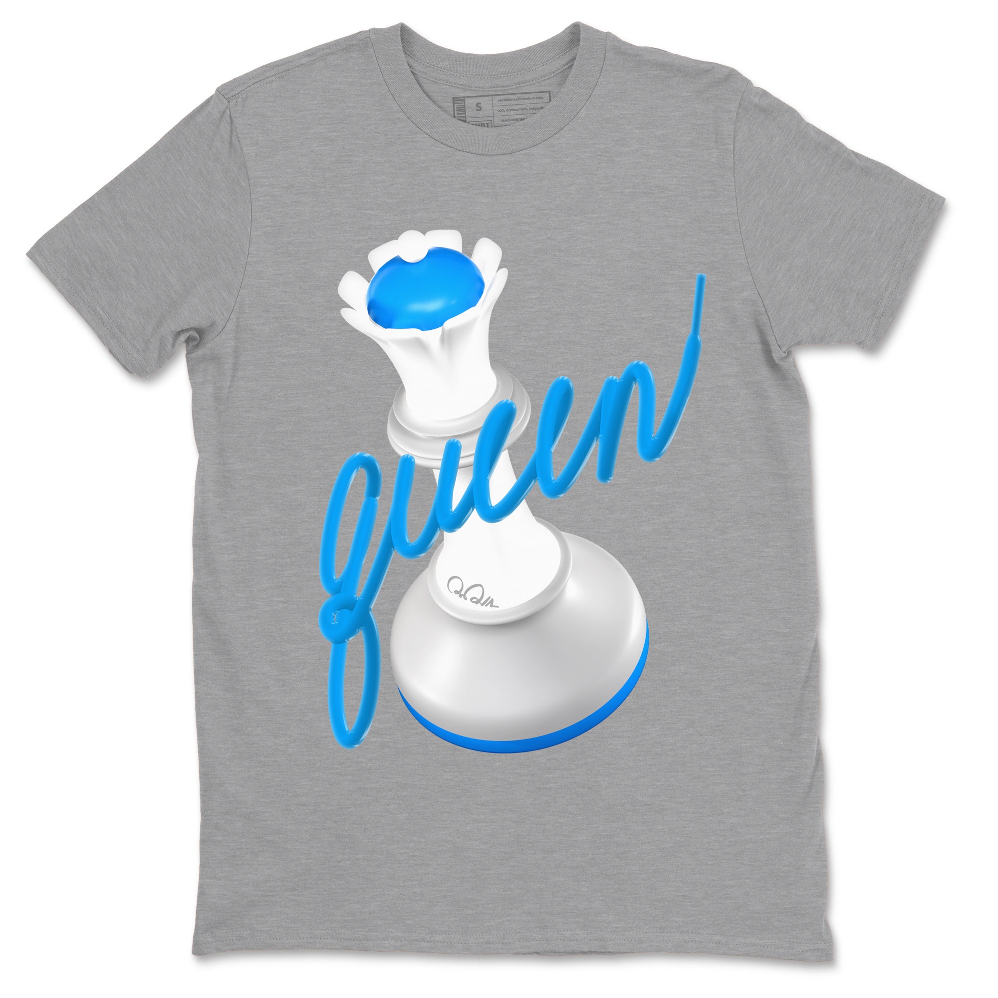 3D Queen snkmatch Tees - Air Jordan 4 Military Blue