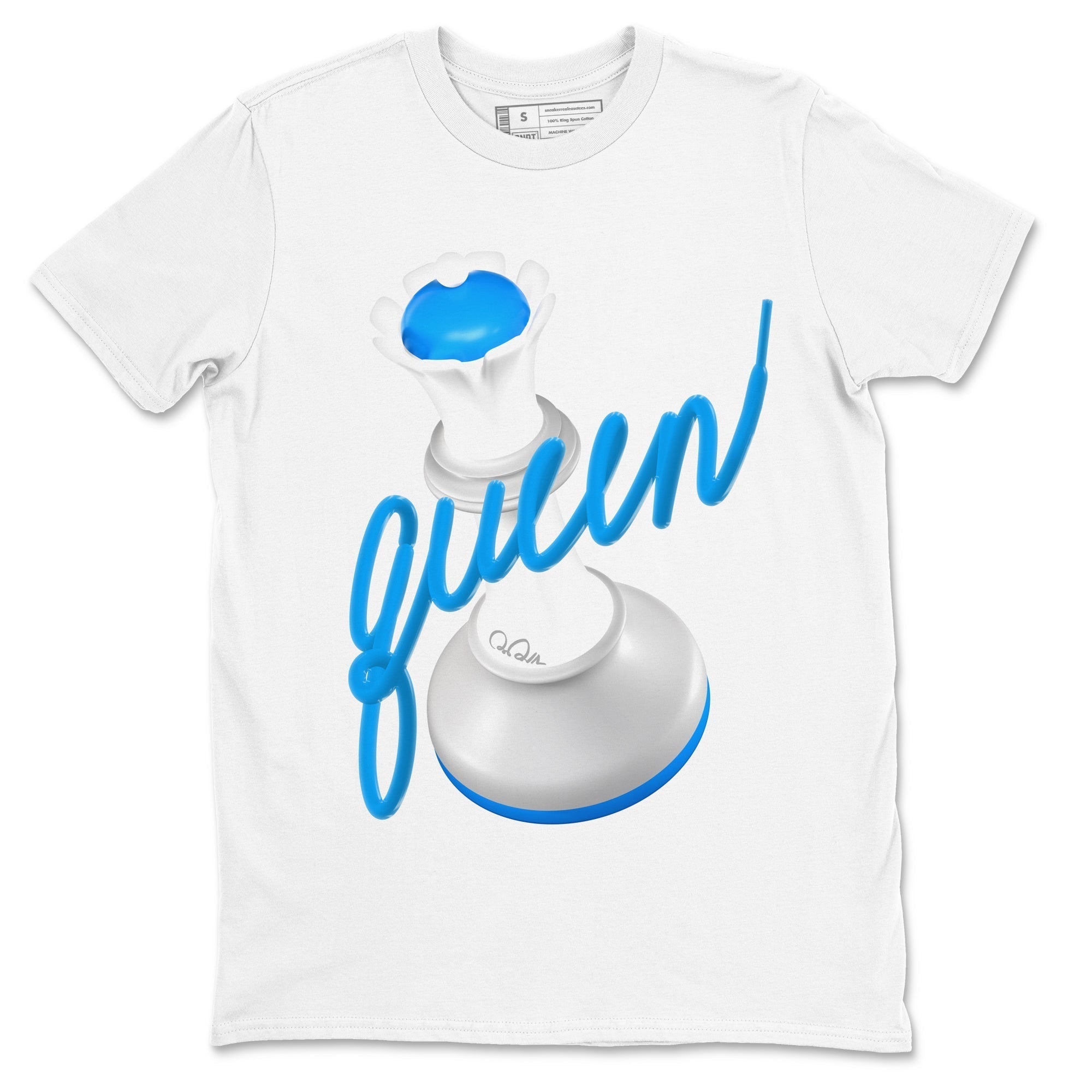 3D Queen snkmatch Tees - Air Jordan 4 Military Blue