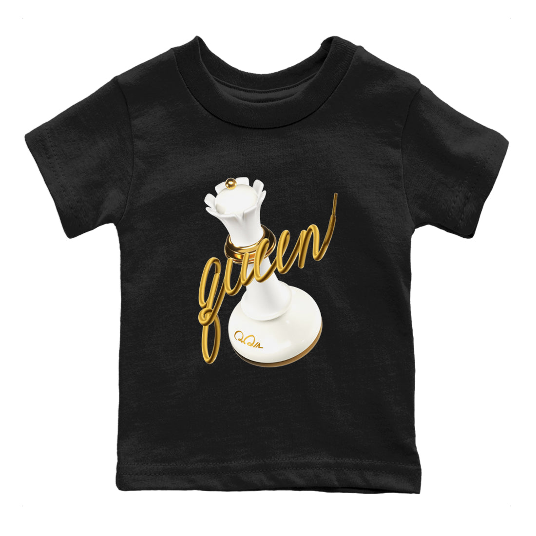 3D Queen snkmatch Tees Kids - Air Jordan 4 Sail 2024